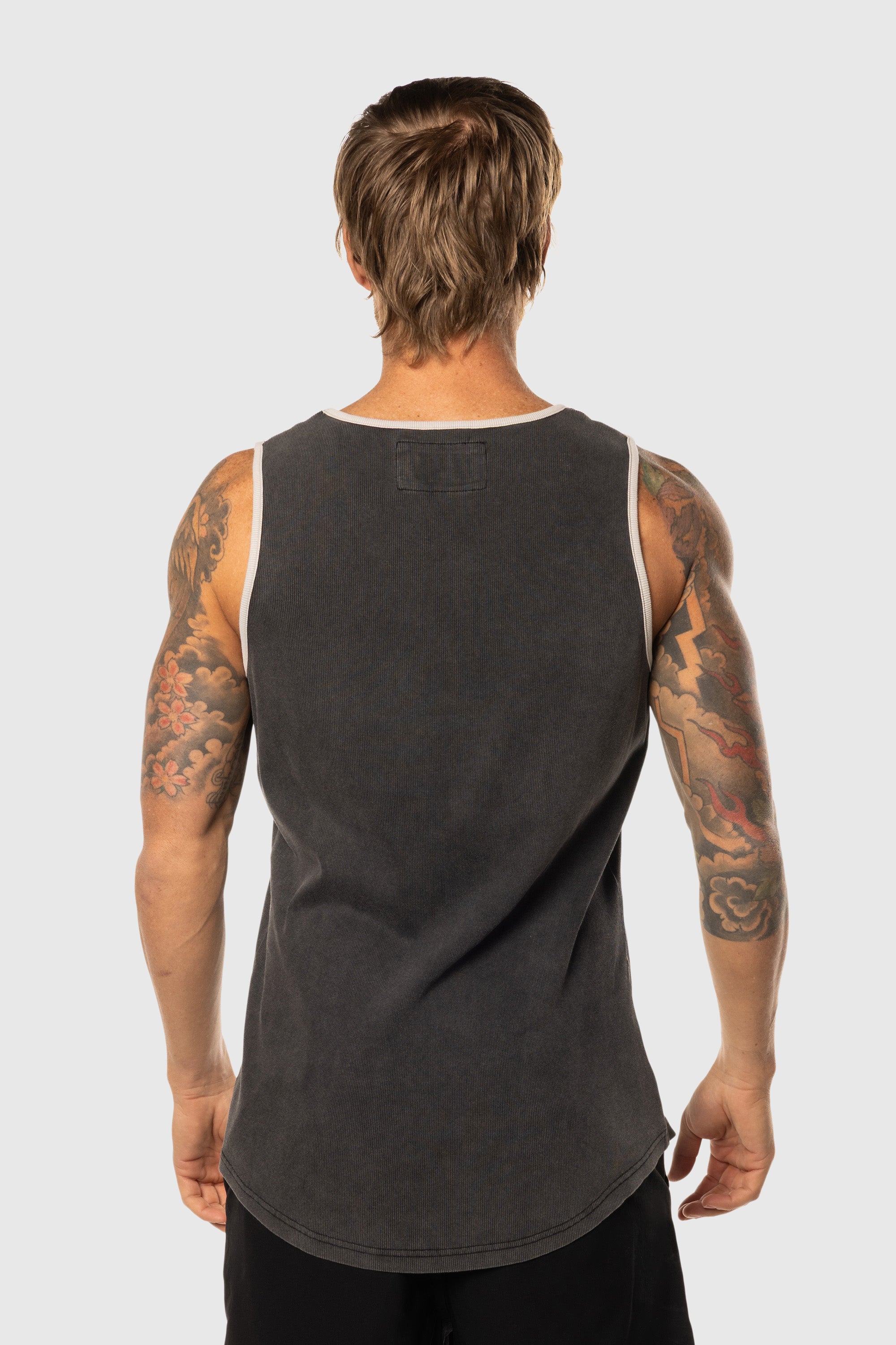 Black Ringer Tank Top for Women - Stylish Casual & Layering Essential for Everyday Wear