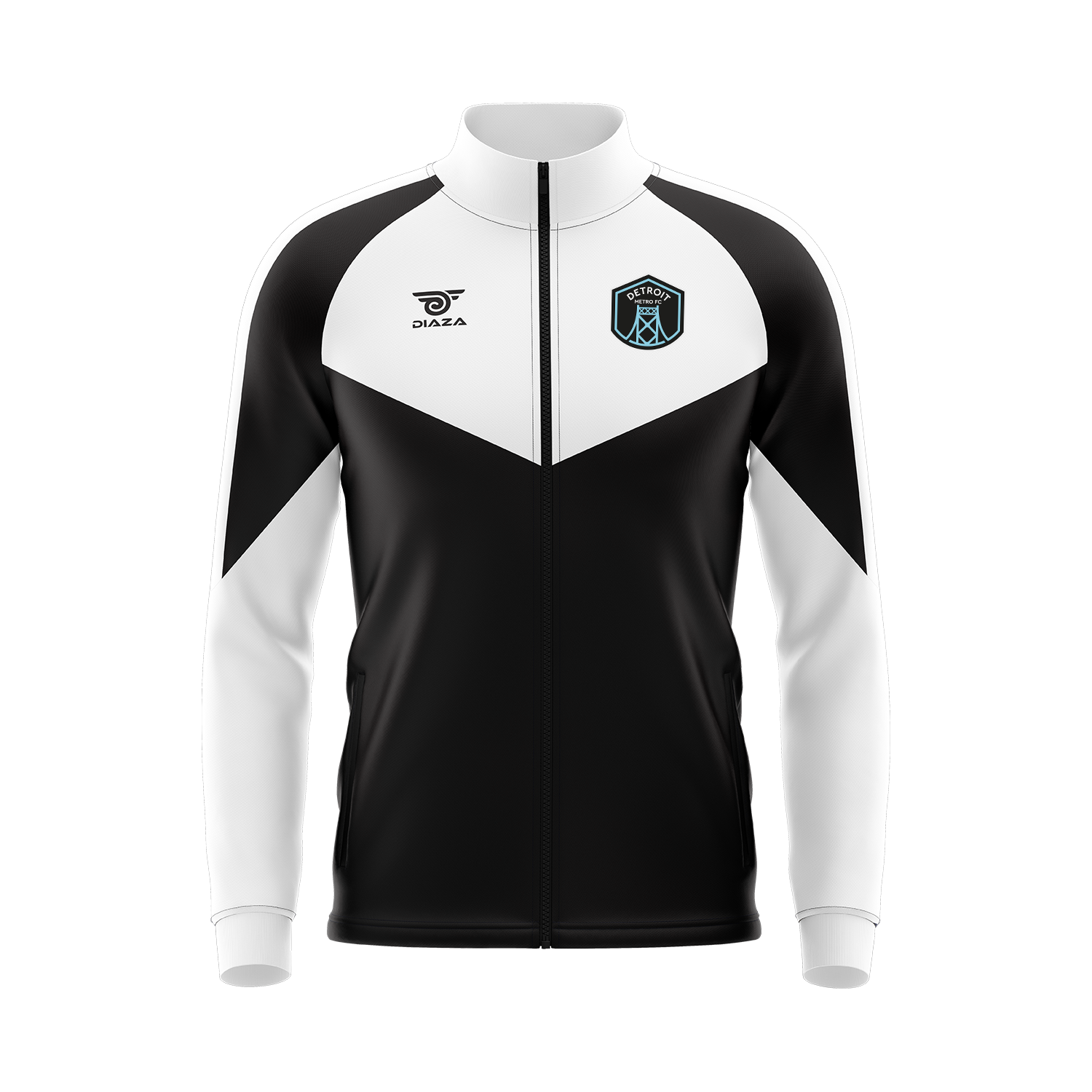 Detroit Metro FC Tracksuit Jacket - Men's & Women's Athletic Soccer Warm-Up Jacket - Lightweight Breathable Training Top for Soccer Fans & Players - Perfect for Gyms, Stadiums & Casual Wear