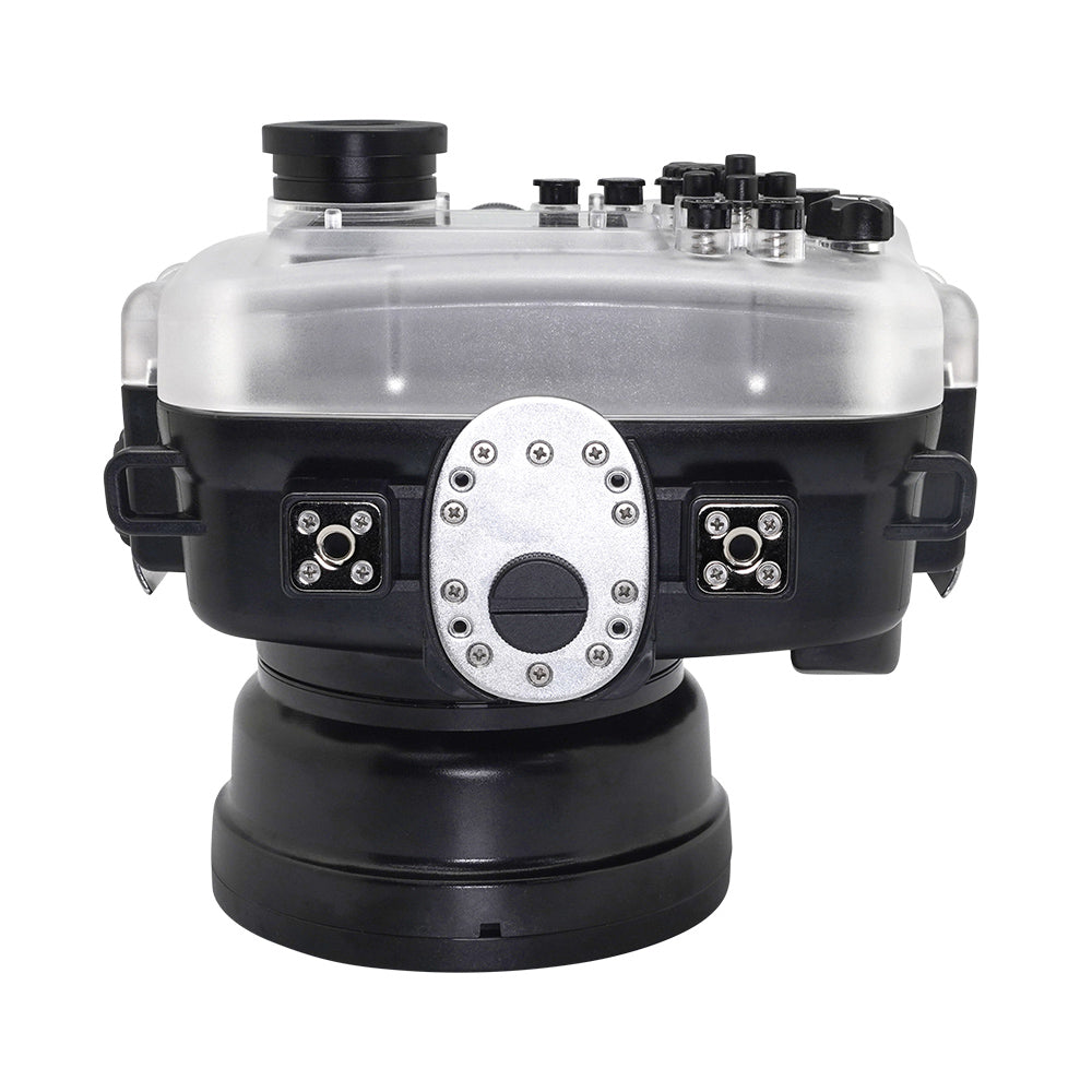 SeaFrogs 60M/195FT Underwater Waterproof Housing Case for Sony A6xxx Series Cameras - Salted Line Edition with 8