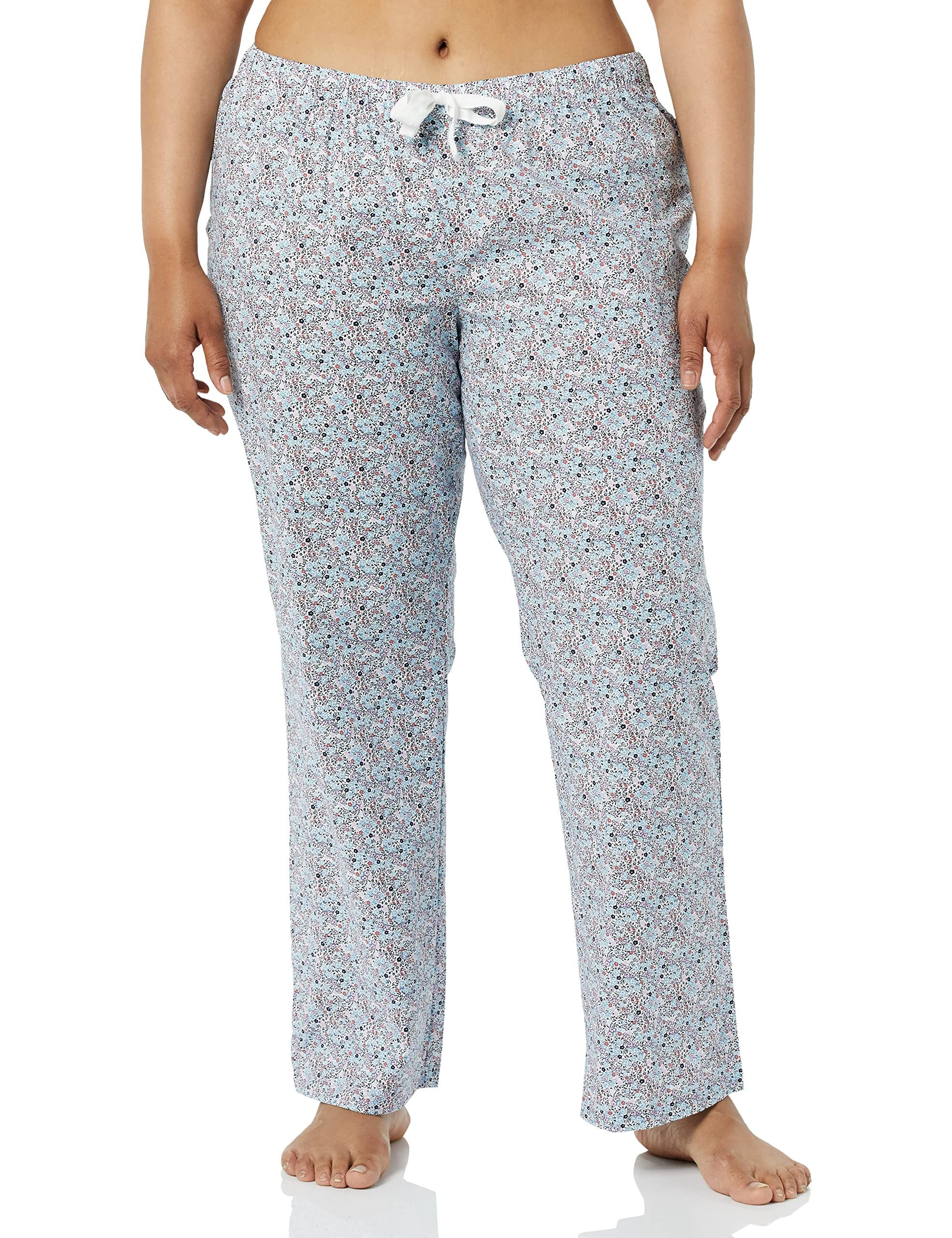 Amazon Essentials Women's Poplin Sleep Pants - Soft & Breathable Lounge Pajama Bottoms for Comfortable Nightwear & Relaxing at Home