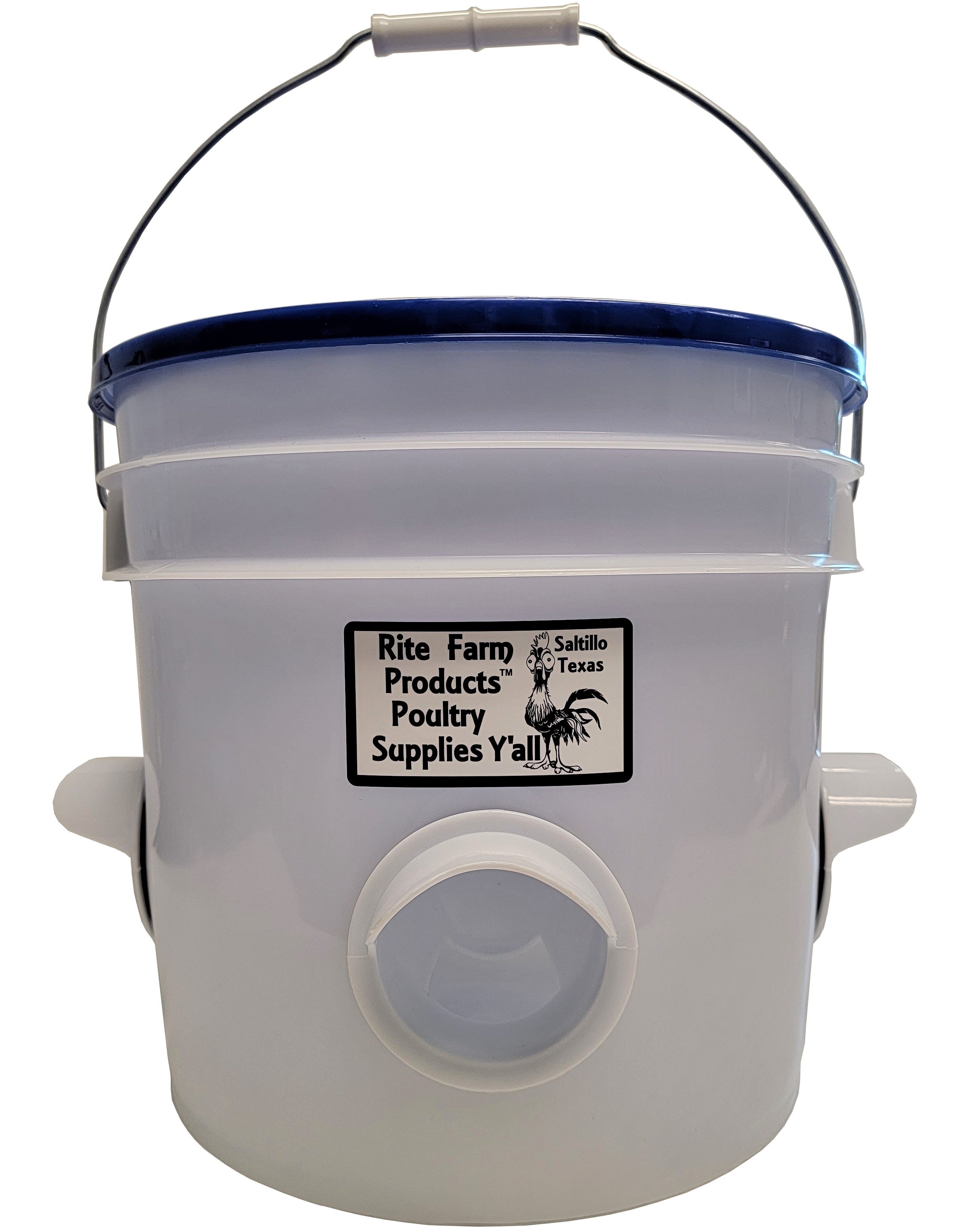 3.5 Gallon Automatic Chicken Waterer & 22lb Poultry Feeder Combo Set - 4 Cup Drinker with 4 Port Feeder for Backyard Chickens, Coops, and Small Farms