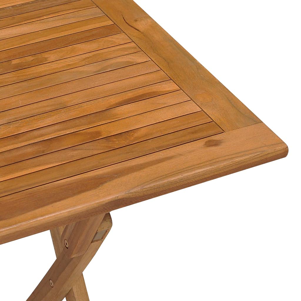 Foldable Teak Wood Outdoor Dining Table 35.4