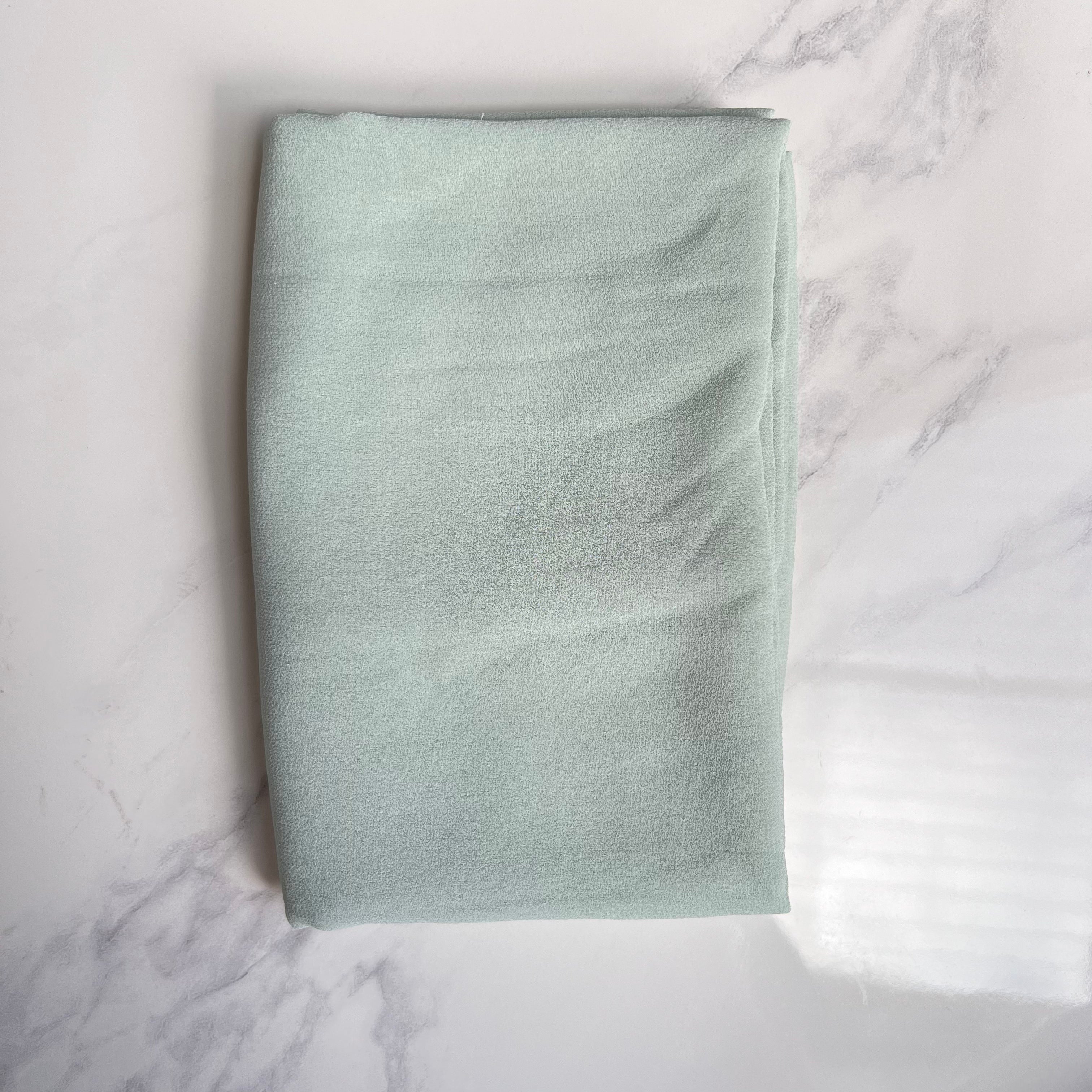 Fresh Mint Scented Cloud Chiffon Fabric - Soft & Lightweight Material for DIY Dresses, Curtains, and Home Decor Projects
