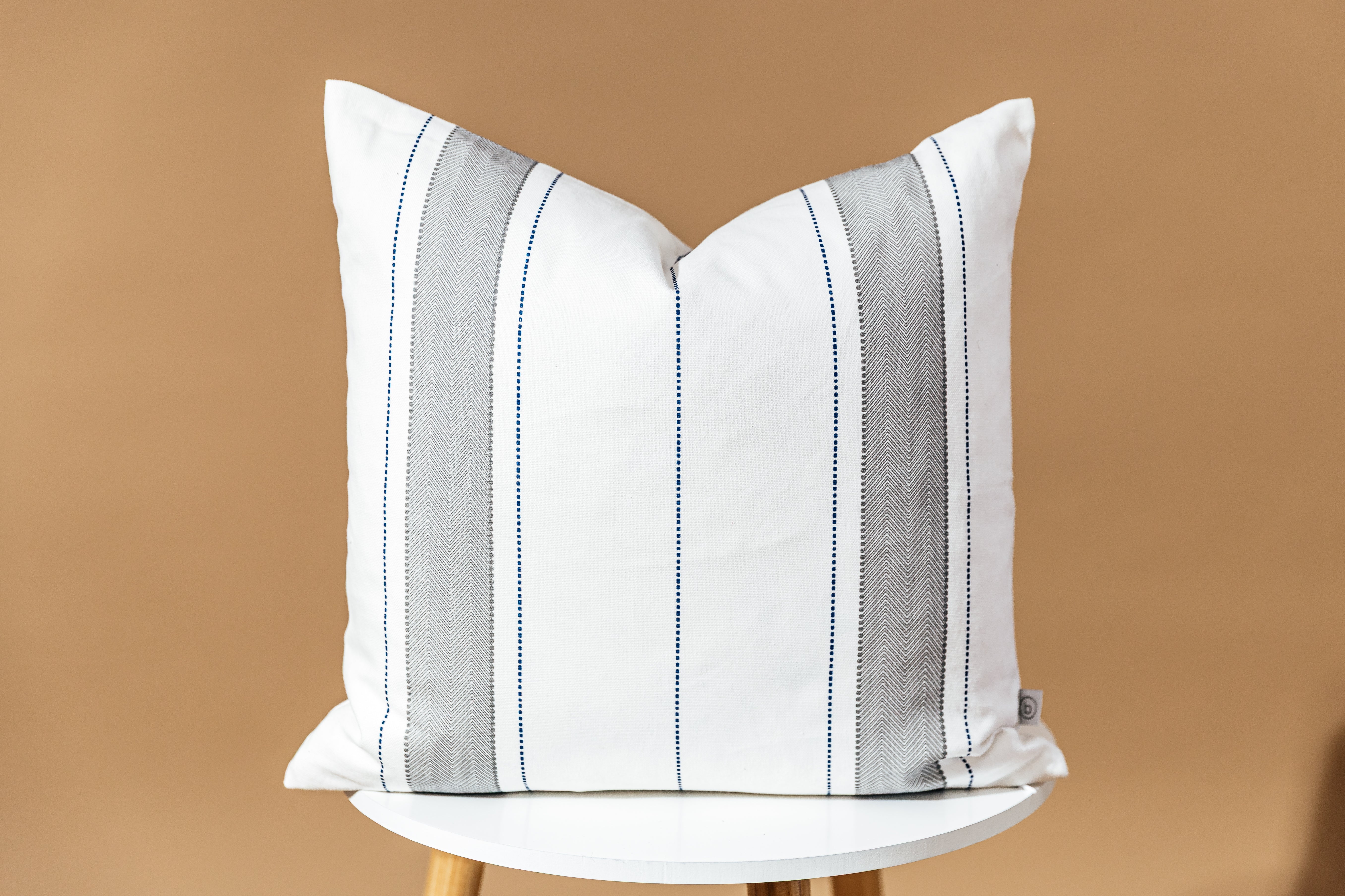 Ethan Medium Pillow Cover - Soft & Breathable Cotton Pillowcase for Home Decor, Bedroom, Living Room, Sofa - 20x26 Inches, White