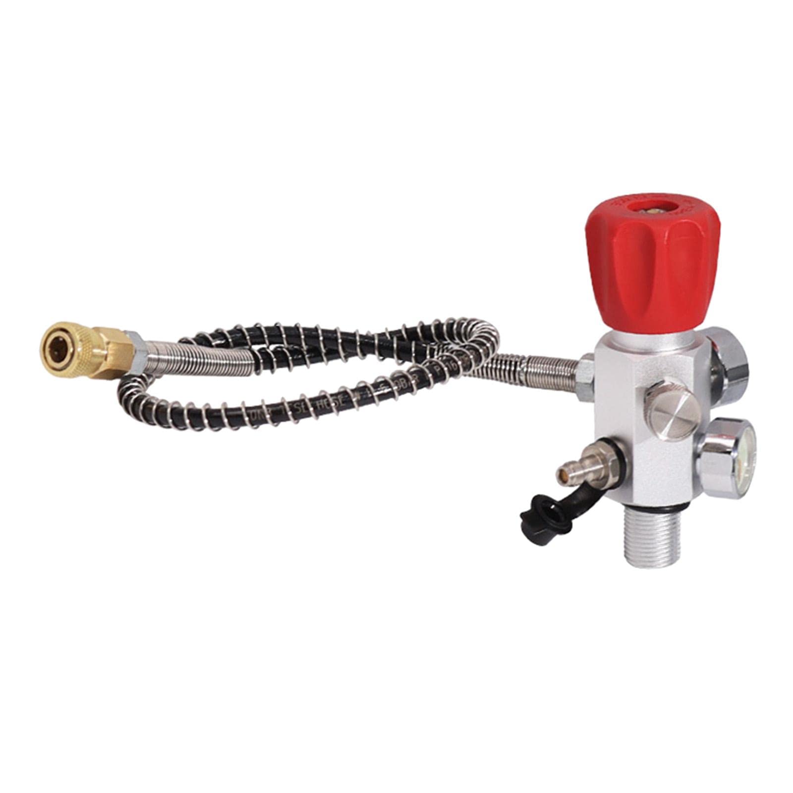 Almencla Quick Release Valve Refill Adapter - Fire Fighting & Diving Air Tank Accessory for Emergency Rescue & Scuba Equipment