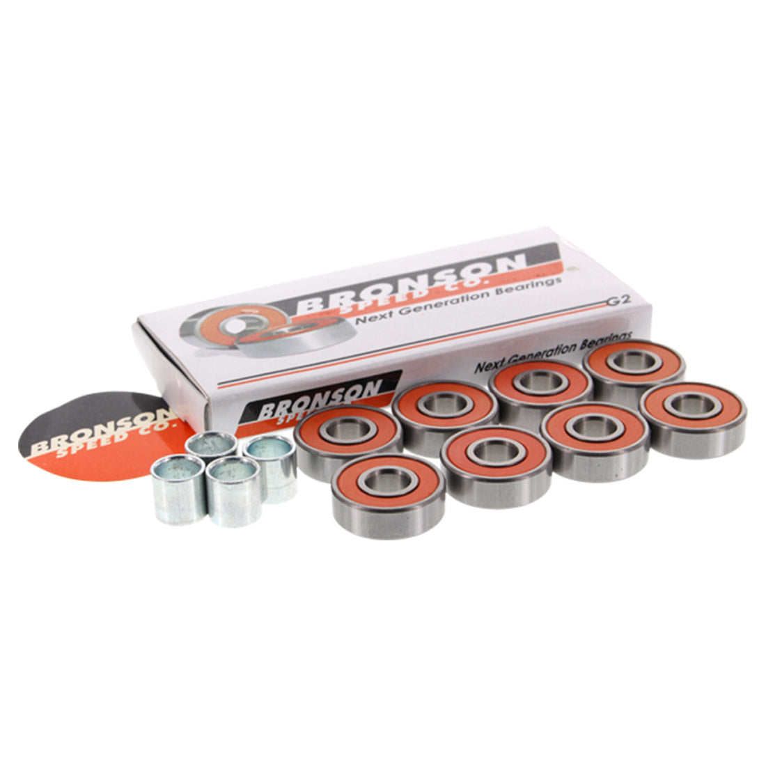 Bronson G2 Bearings - High Performance Skateboard Bearings for Smooth Ride - Perfect for Street Skating, Longboarding & Skatepark Tricks