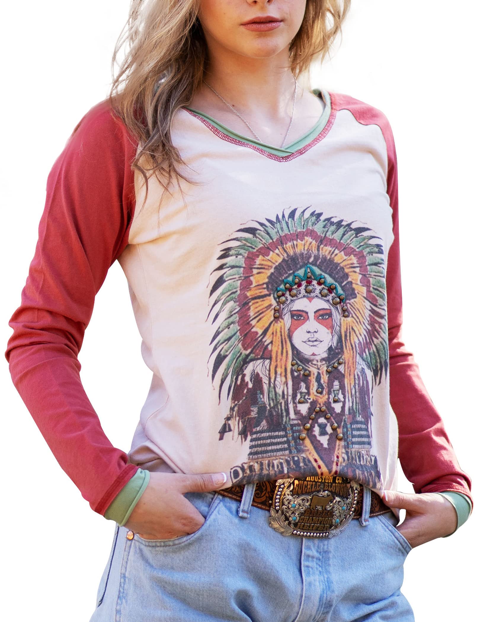 Western Shirts for Women - Vintage Cowgirl Graphic Tee for Country Style & Outdoor Adventures