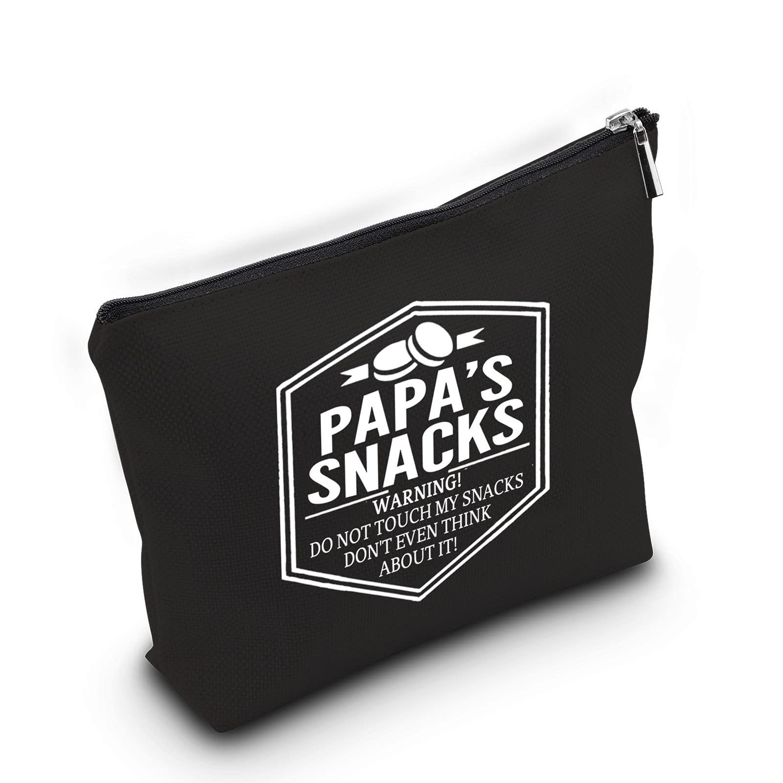 WCGXKO Insulated Zipper Snack Bag for Dad - Perfect Father's Day, Birthday Gift for Papa & Grandpa - Reusable Lunch Pouch for Work, Travel, and Outdoor Activities (PAPA'S SNACKS)
