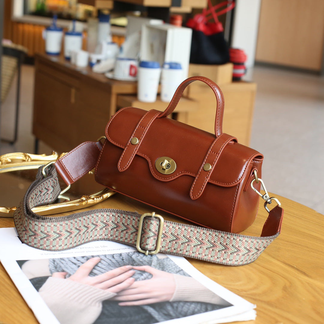 Compact Flap Handle Crossbody Bag for Women - Stylish & Lightweight Everyday Purse for Work, Travel & Shopping