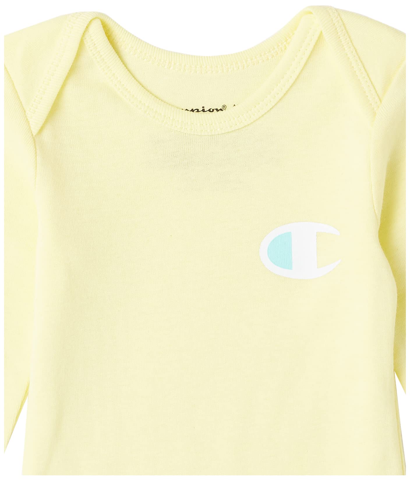 Champion 5-Pack Long Sleeve Baby Bodysuits - Gender Neutral Infant Clothes for 0-6 Months (Multiple Colors) - Soft & Comfortable for Everyday Wear, Playtime & Nursery Outfits