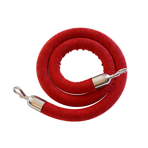 Red Rope With Polished Stainless Steel Snap Ends