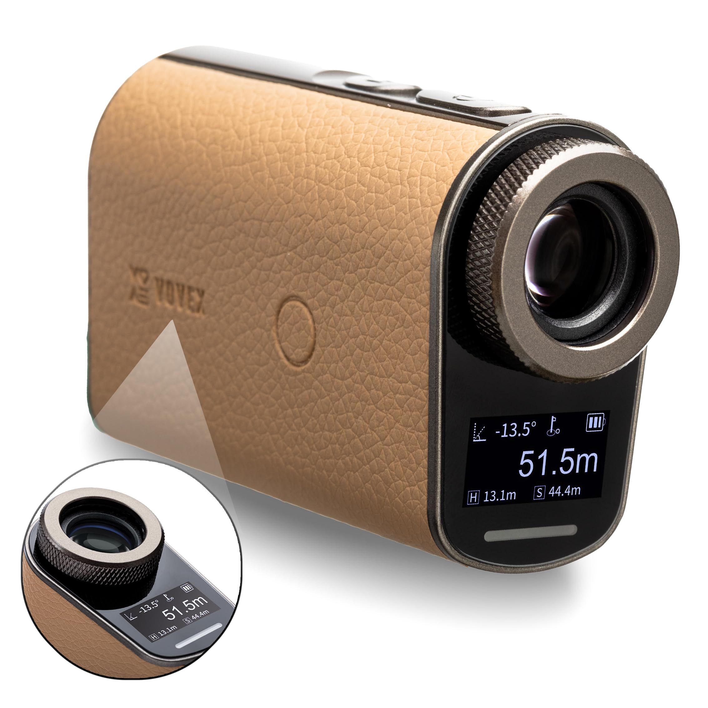VOVEX Bloom Series 1 Golf Rangefinder with Slope - 1000 Yards Laser Distance Finder, 6X Magnification & Fast Flag Lock Vibration - Rechargeable with Magnetic Stripe - Perfect for Golf Tournaments, Practice & Hunting Accessories