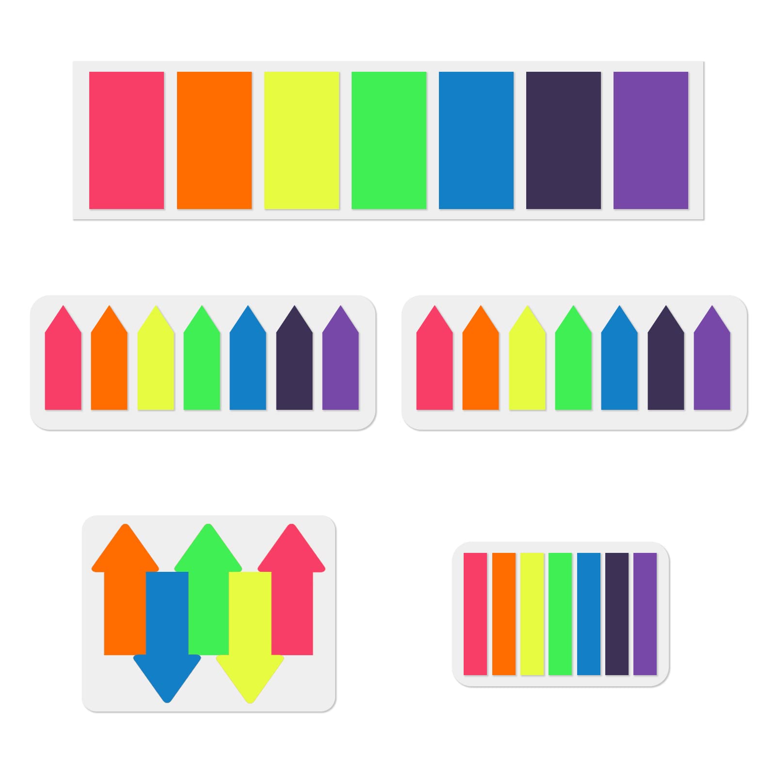 Veytoo 660pcs Colorful Sticky Note Tabs - 7 Vibrant Colors for Books, Notebooks & Office Organization | Page Markers, Index Flags, Adhesive Tabs | Perfect for Study Notes, Document Filing & Bible Highlighting