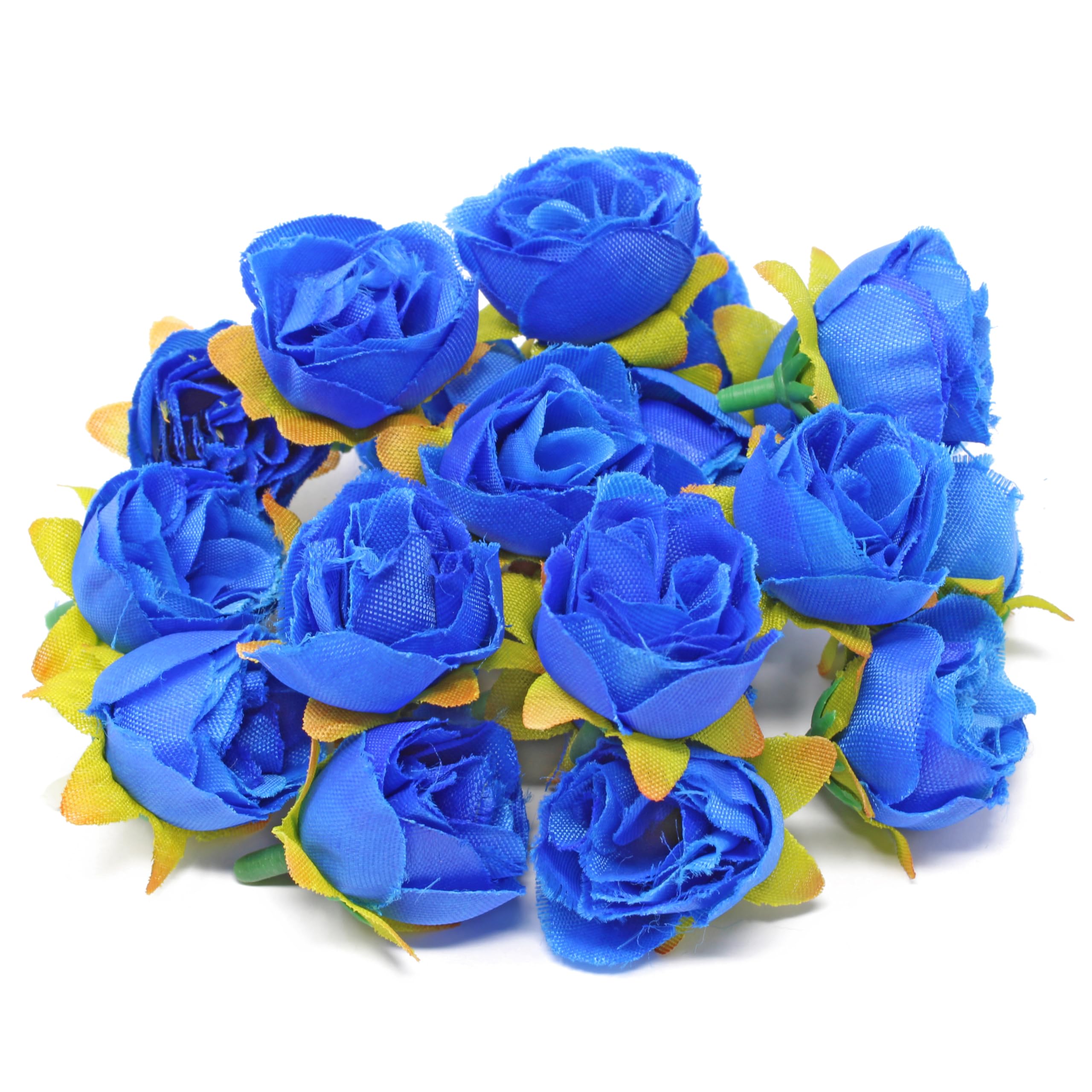 Royal Blue Silk Rose Buds - Pack of 50 Artificial Flowers for Home Decor, Wedding Centerpieces, DIY Crafts, and Floral Arrangements
