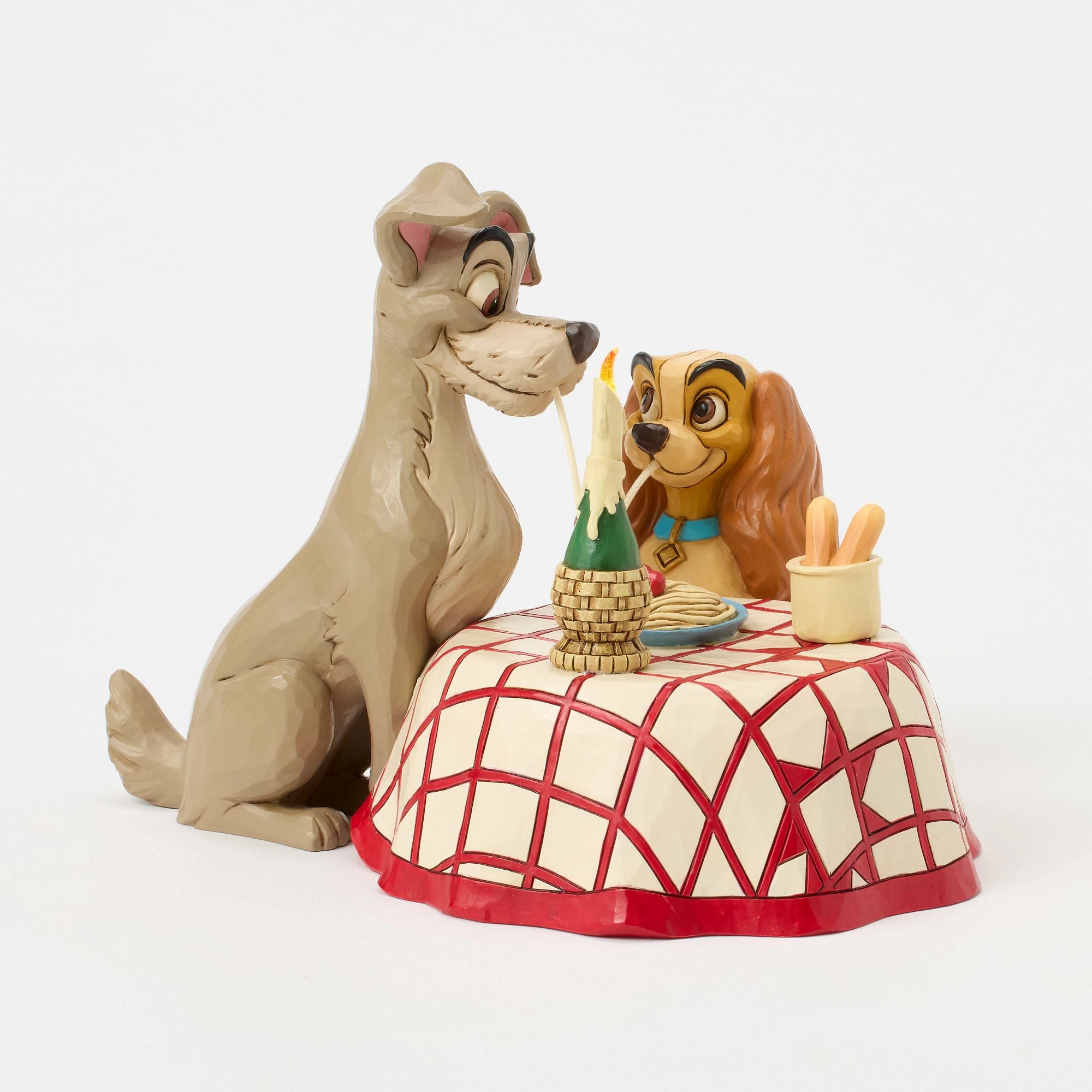 Lady and the Tramp Spaghetti Scene Replica - Romantic Disney Movie Moment for Couples, Date Nights & Themed Parties