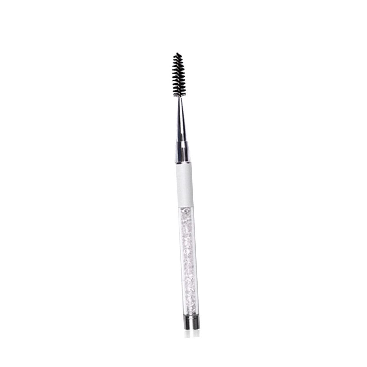 FRCOLOR 1pc Eyebrow & Eyelash Brush Set - Dual Ended Makeup Brush for Mascara, Brows & Lashes - Earth Tone Colors - Perfect for Professional Makeup Artists & Home Beauty Routines