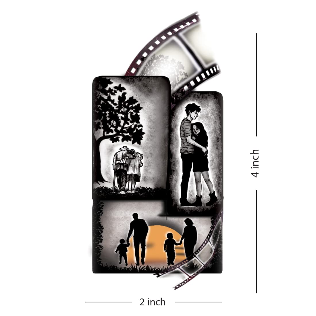 My Memories Design Waterproof Temporary Tattoos for Men & Women - Long Lasting Fake Body Art for Parties, Festivals & Special Occasions