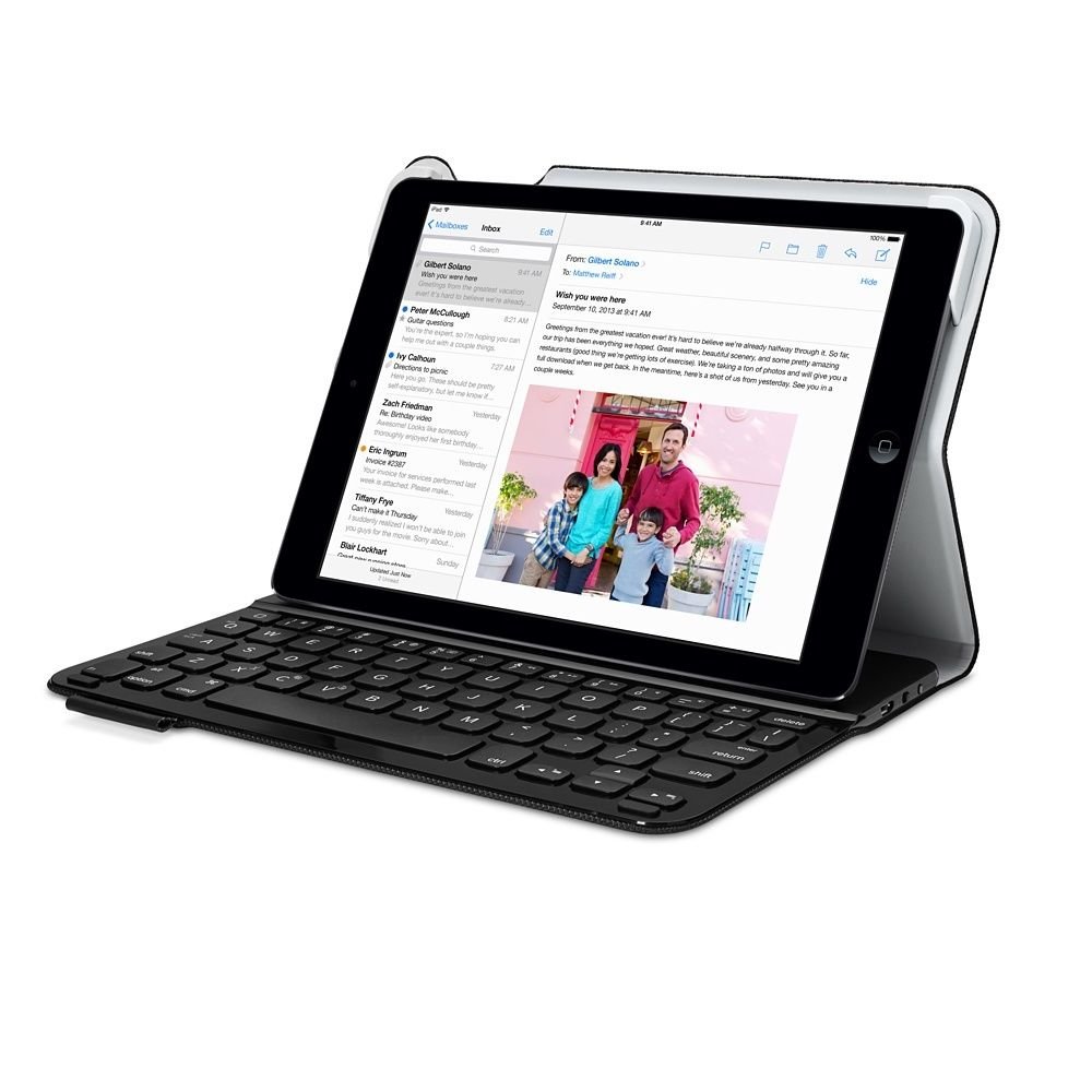 Logitech Ultrathin Folio Keyboard Case for iPad Air - Slim Bluetooth Keyboard Cover (Compatible with iPad Air 1st Gen, Not for iPad Air 2) - Perfect for Typing, Work & Travel