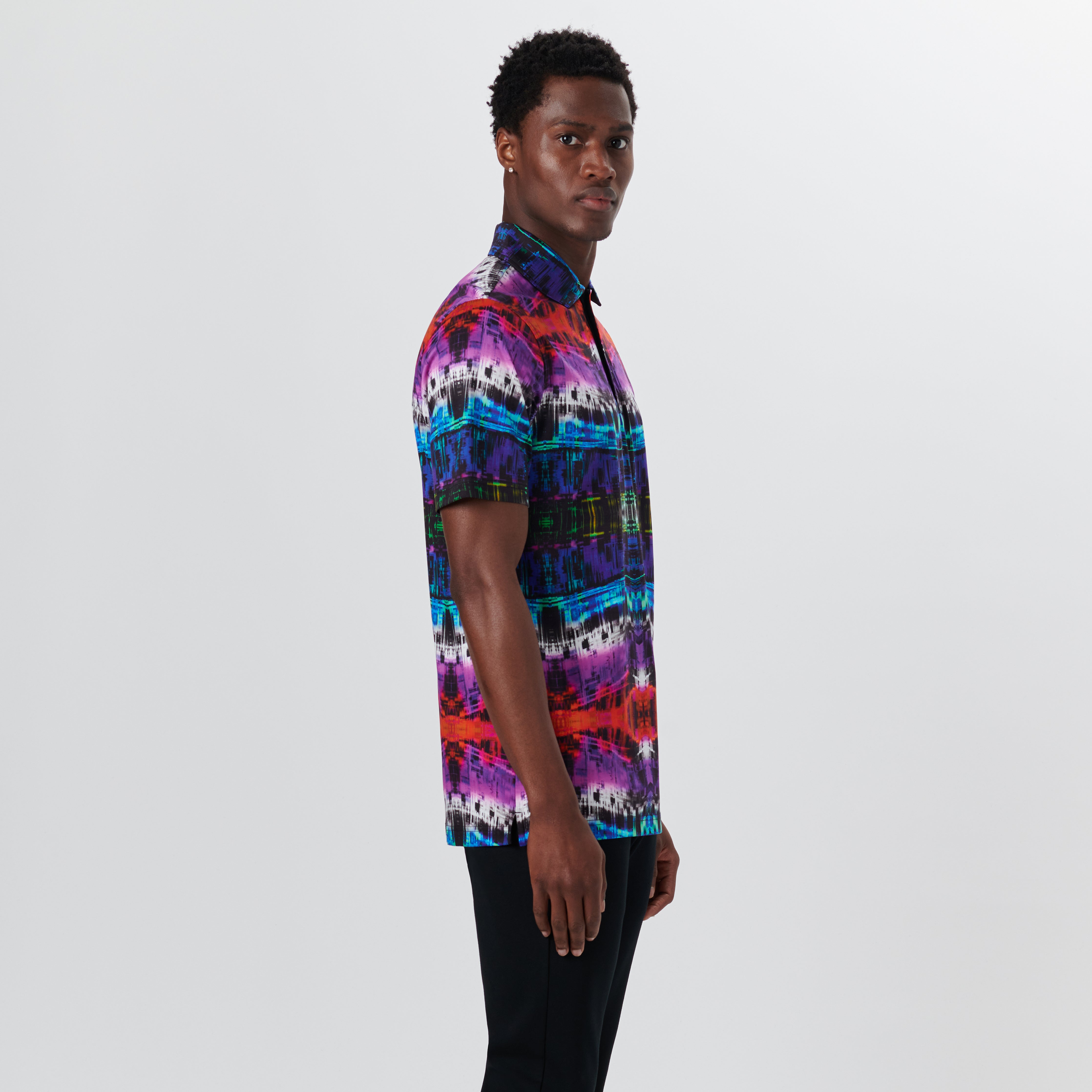 Hendrix Batik Print Polo Shirt for Men - Stylish Casual & Business Wear - Perfect for Office, Parties, and Outdoor Events