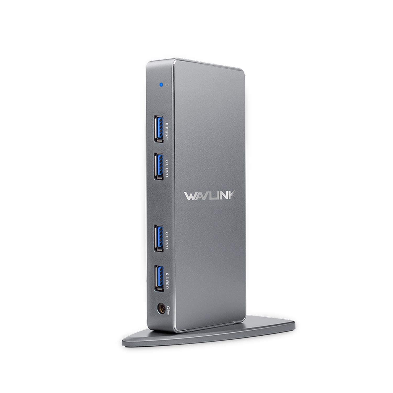 WAVLINK USB 3.0 Universal Laptop Docking Station - 14-in-1 Aluminum Adapter with Dual HDMI & DisplayPort for Windows/Mac - Gigabit Ethernet, 6 USB 3.0 Ports, Type-C, Audio & DC Port - Perfect for Home Office, Remote Work & Multi-Monitor Setup