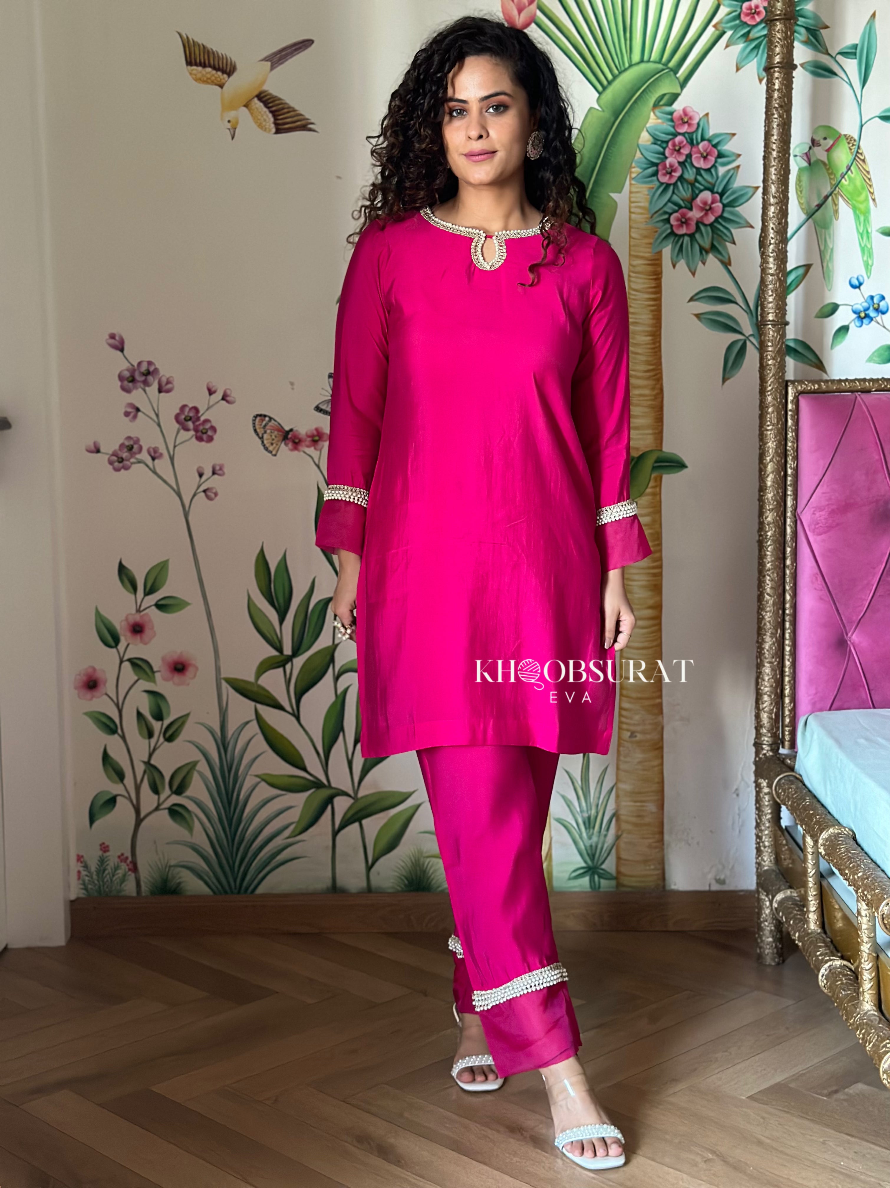 Stylish Pink Kurta Set for Women | Kareena Beauty | Perfect for Festivals, Parties & Casual Wear