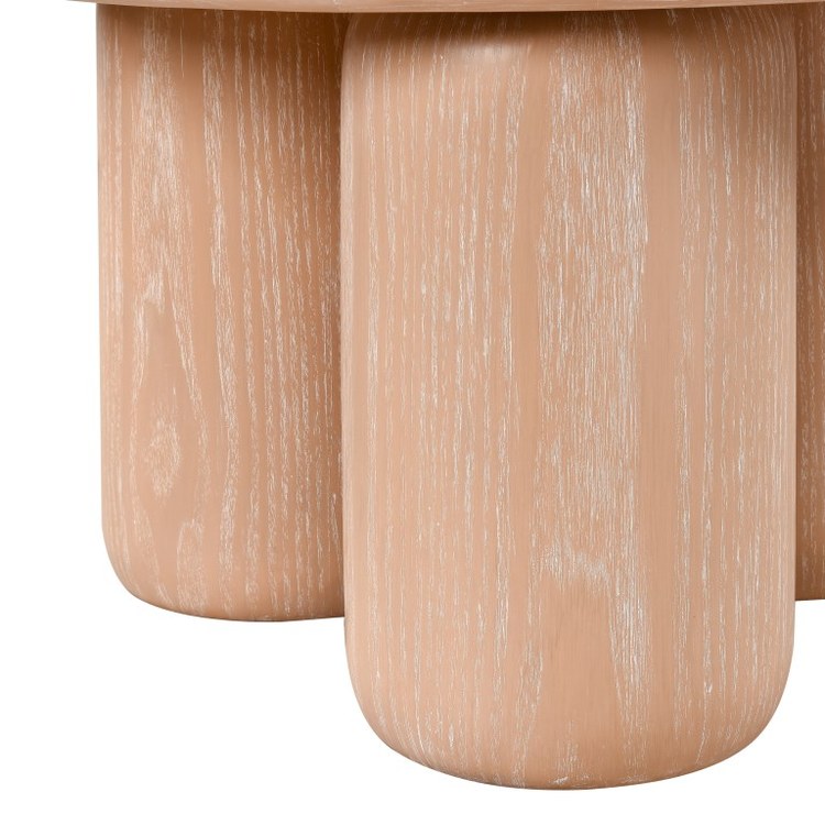 Okin Accent Table - 26 x 18 Inches Light Oak Finish - Perfect for Living Room, Bedroom, or Entryway Decor