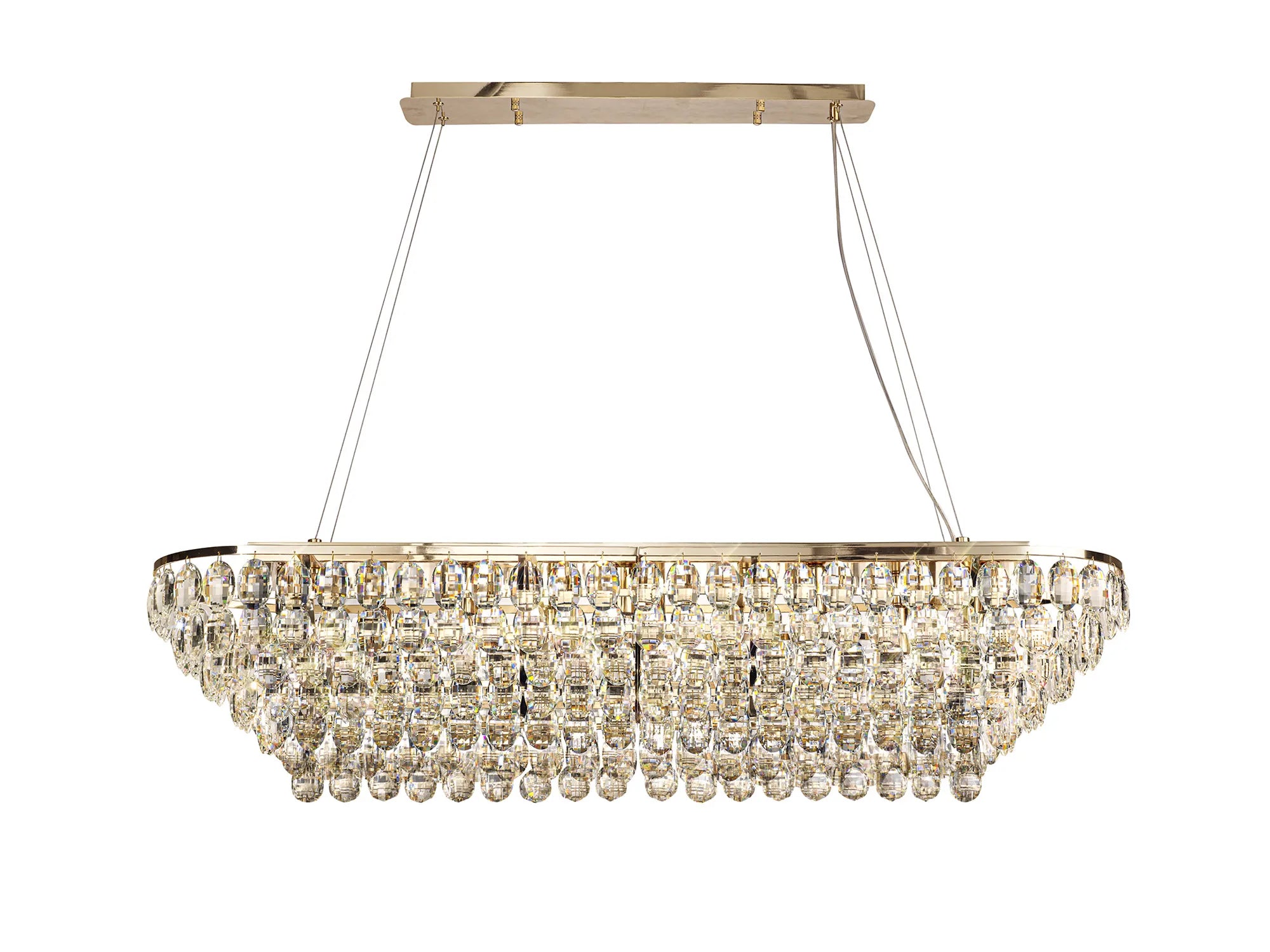 Consten Linear Pendant E14 LED Light Fixture - Modern Minimalist Hanging Light for Kitchen Island, Dining Room & Bedroom Lighting