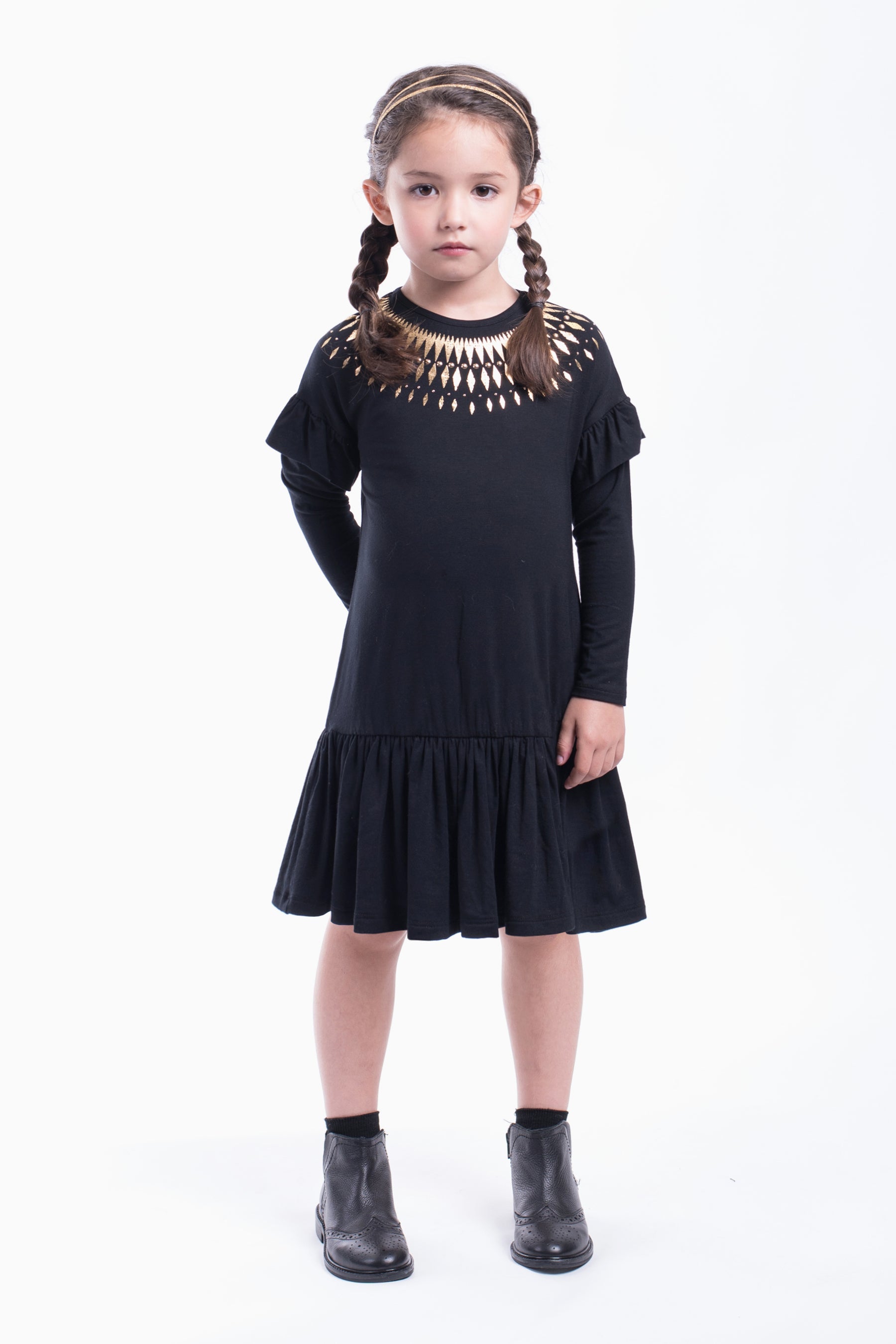 Imoga Lillian Girls' Summer Floral Dress - Cute & Comfortable Cotton Dress for Toddler Girls 2-6 Years | Perfect for Birthday Parties, Family Outings & Photo Shoots