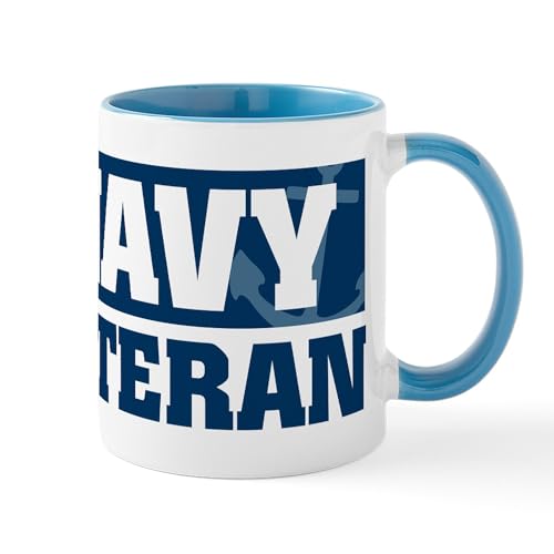 White/Blue Inside - US Navy Veteran Mug