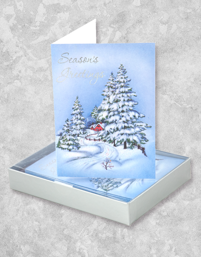 16 Count Boxed Christmas Cards - Elegant Holiday Greeting Cards for Family & Friends | Perfect for Seasonal Wishes, Christmas Parties & Festive Decorations