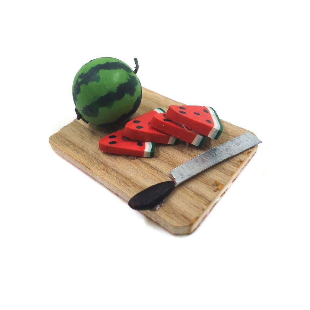 1:12 Miniature House Toy - PINGPING Model Chopping Board Simulation Kitchen Set with Barbecue Grill for Dollhouse Scene Decoration & Role Play (One Size)