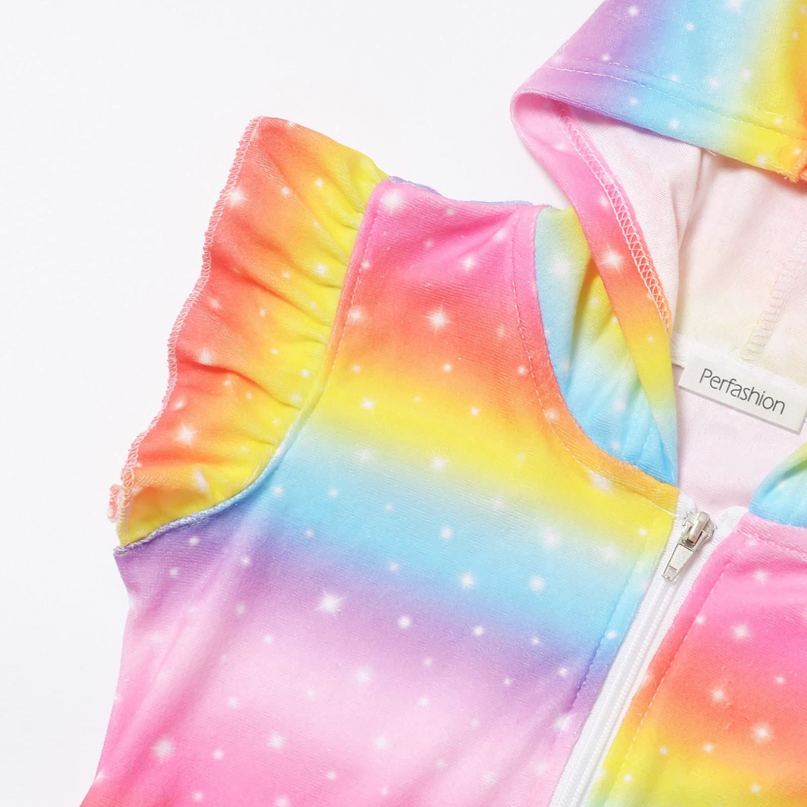 Stylish Terry Hooded Zip-Up Swim Cover Up for Girls - Perfect for Beach, Pool & Summer Outings