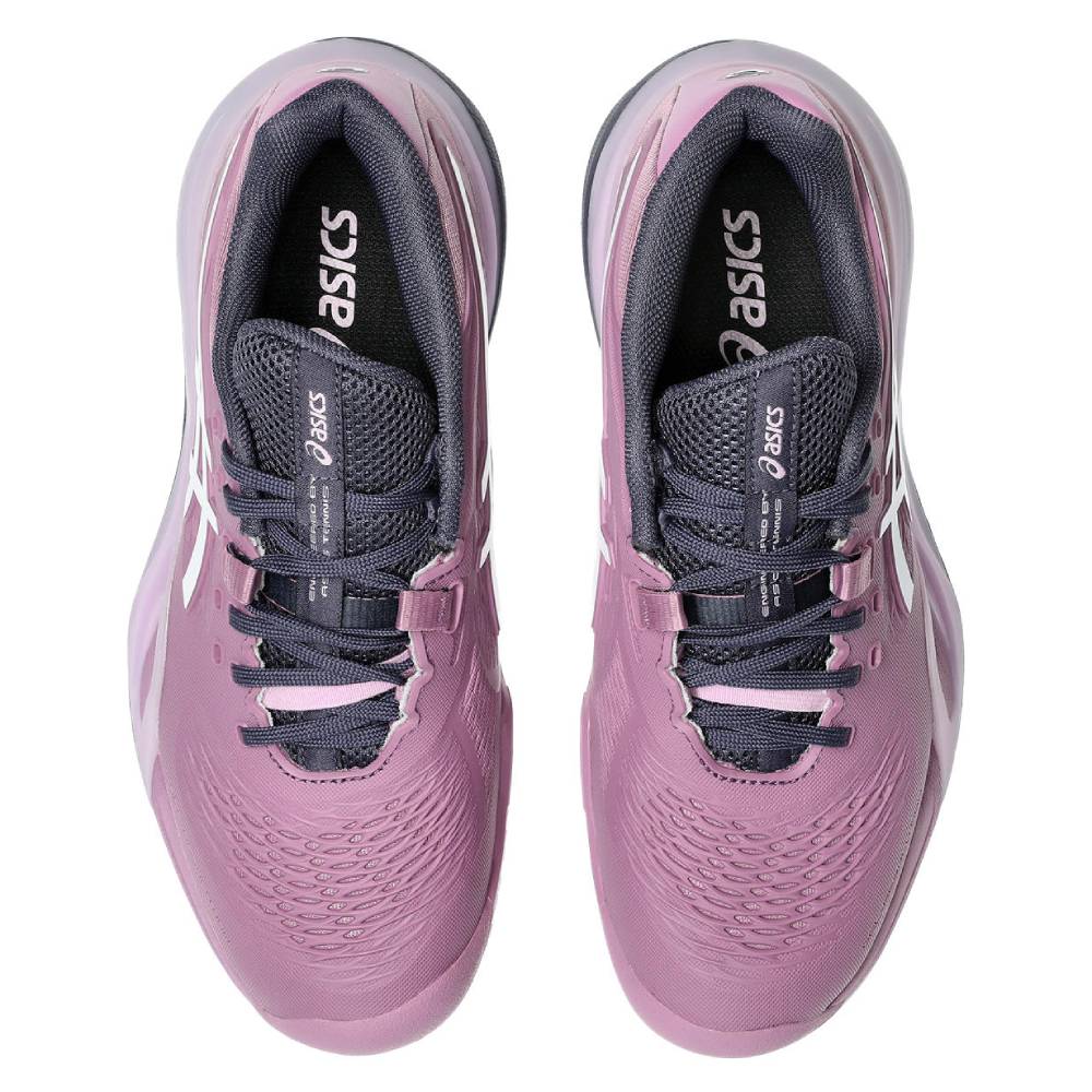 ASICS Gel Resolution X Wide Women's Tennis Shoes - Ube Pink/White | Stability & Cushioning for Competitive Play | Perfect for Hard Court Matches & Training Sessions