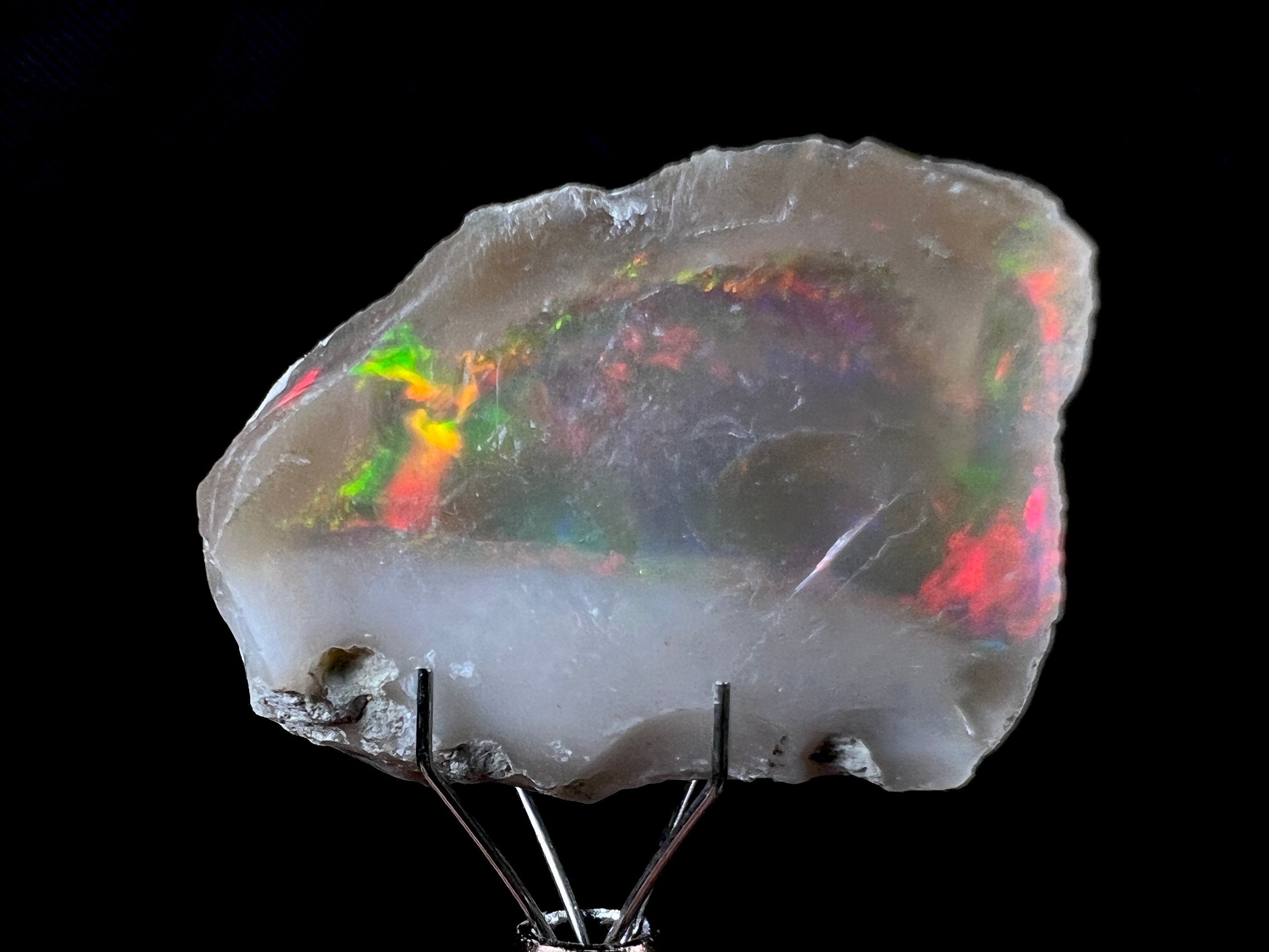 Premium 4A XL Welo Opal Raw Crystal - Natural Cutting Grade Opal for Jewelry Making, October Birthstone, Gemstone Collection (50049) - Perfect for Rings, Necklaces & Healing Crystals