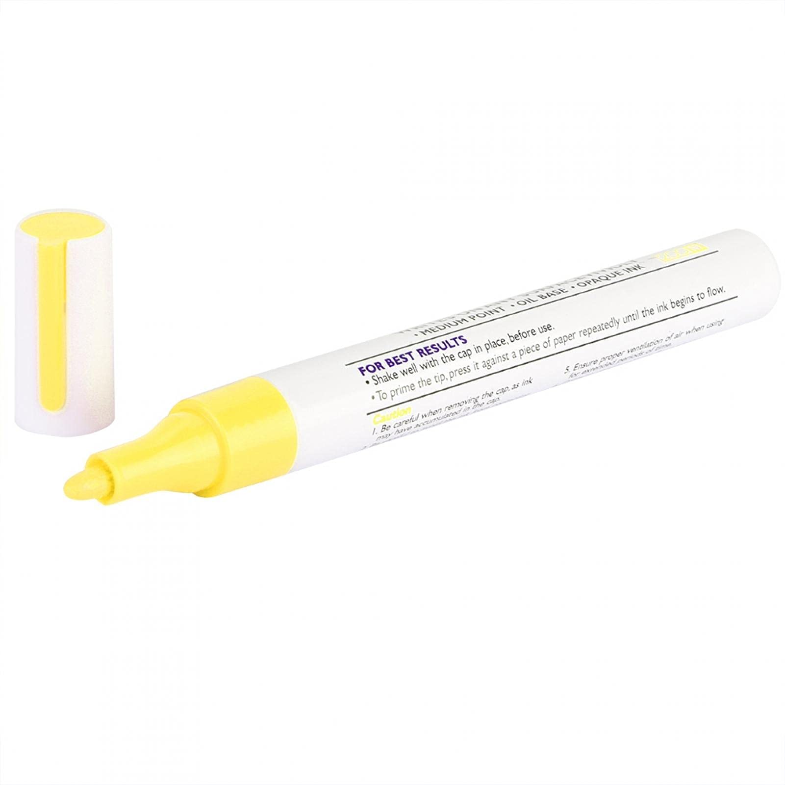 Premium Waterproof Car Tire Paint Pen - Professional Tire Lettering Marker for Vehicles (Yellow) | Durable Auto Accessories for Custom Tire Design & DIY Car Decoration