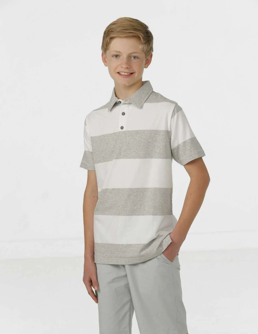 Greg Youth Boys' Polo Shirt - Comfortable & Stylish Cotton Knit Top for School, Sports & Casual Wear