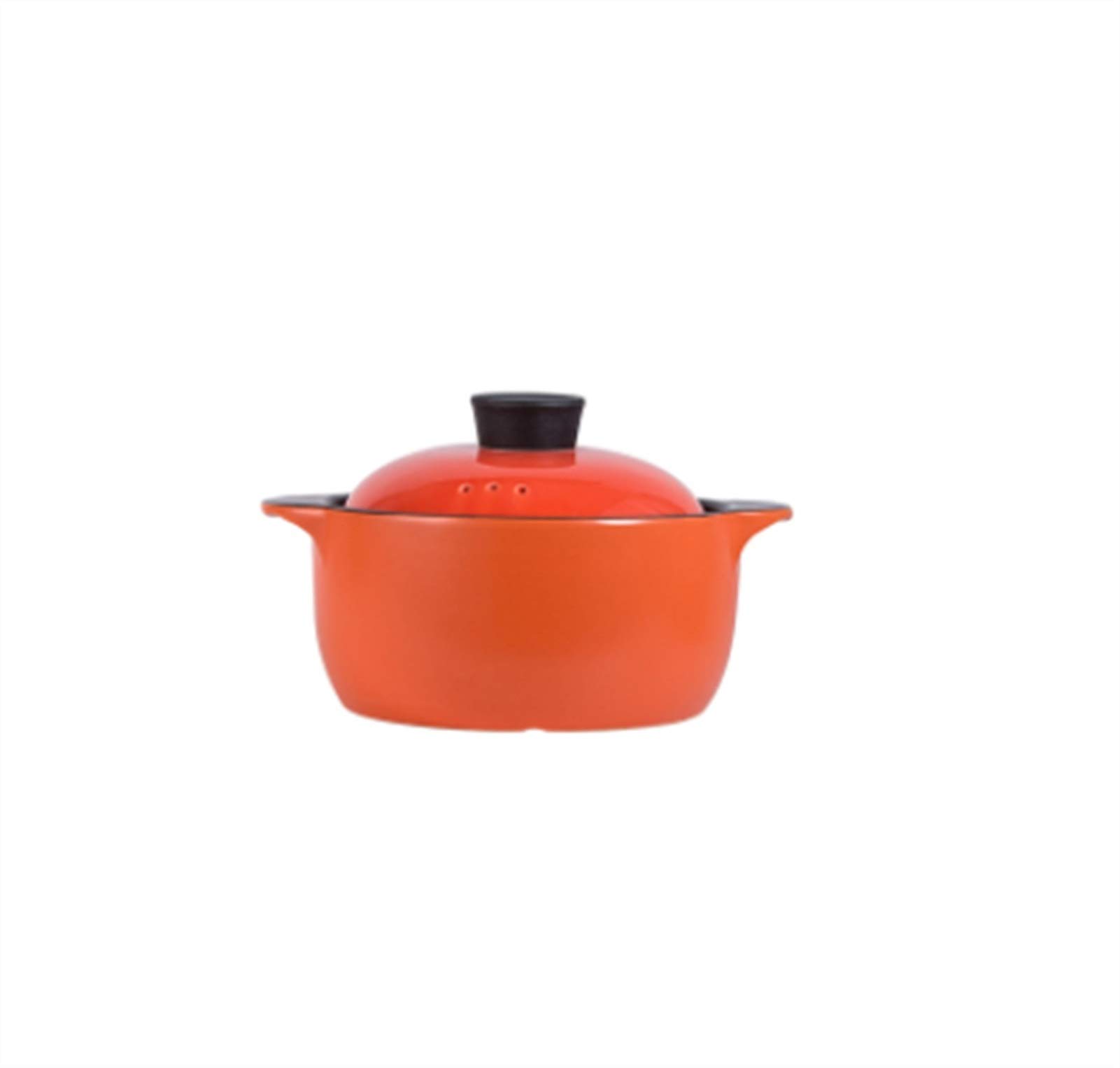 MIAOMSI Colorful Double Handle Ceramic Casserole Pot with Lid - Heat Resistant, Oven & Stovetop Safe - Perfect for Baking, Stewing, and Serving Dishes