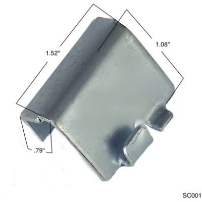 Burroughs Shelving Clips - Heavy Duty Metal Shelf Brackets (Box of 30) - Perfect for Garage Storage, Retail Displays & Home Organization