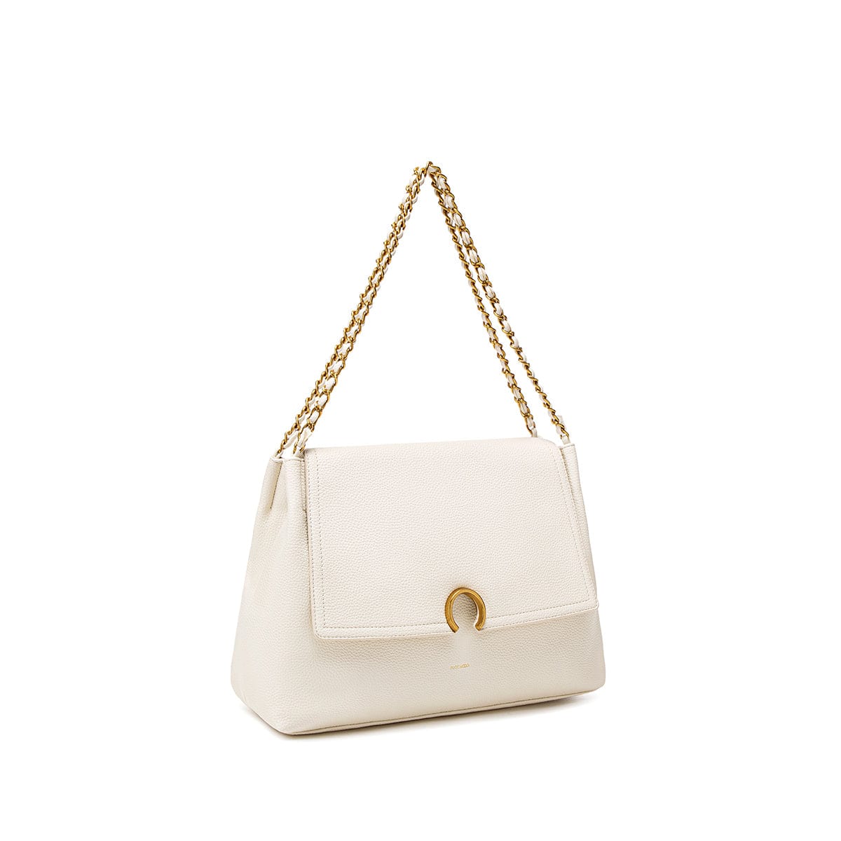 Ruth Vegan Leather Shoulder Bag for Women | Coconut Cream Pebbled Crossbody Purse | Perfect for Work, Travel & Everyday Use