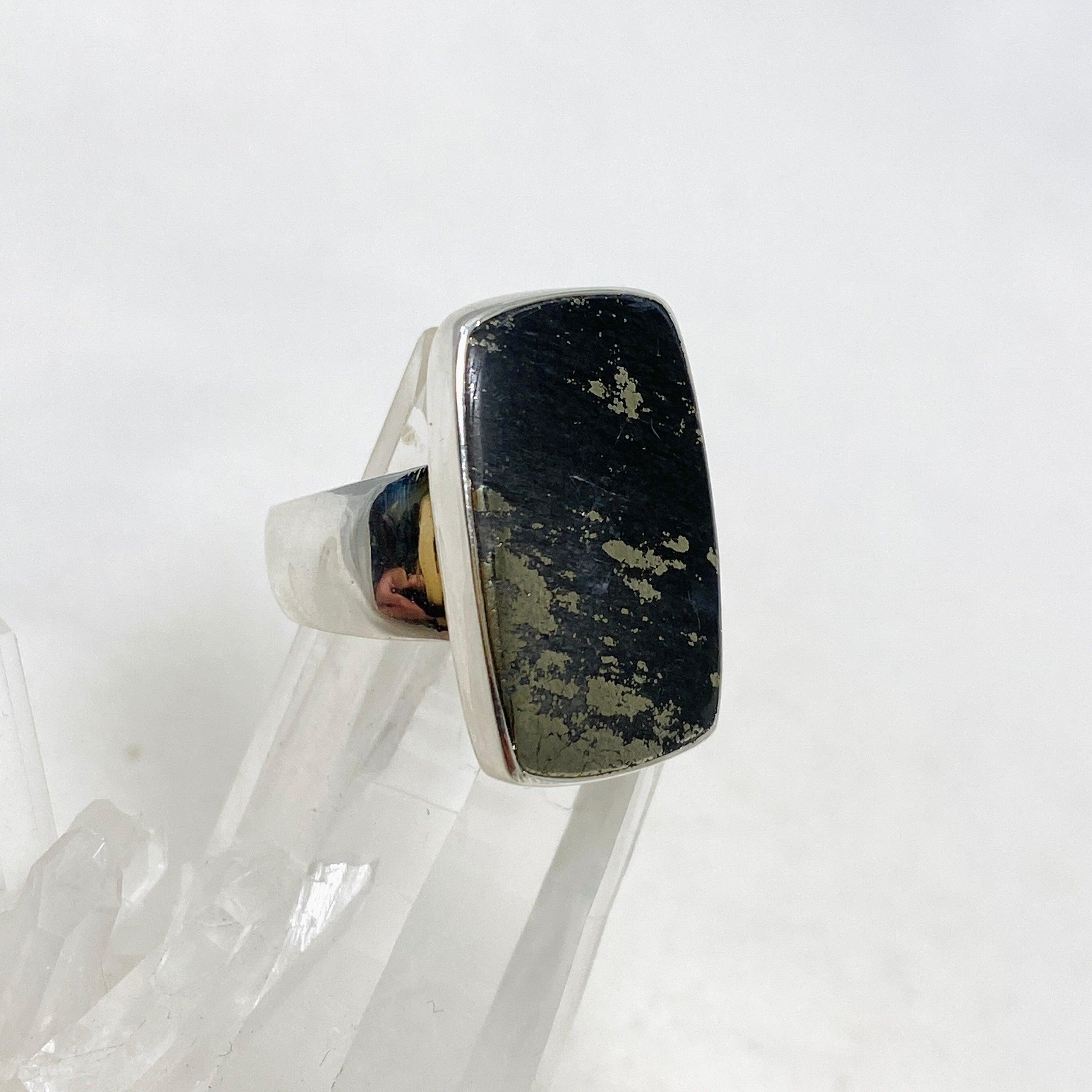 Healer's Gold Rectangle Ring for Women - Size 9 (KRGJ3198) - Perfect for Everyday Wear, Gift Giving & Special Occasions
