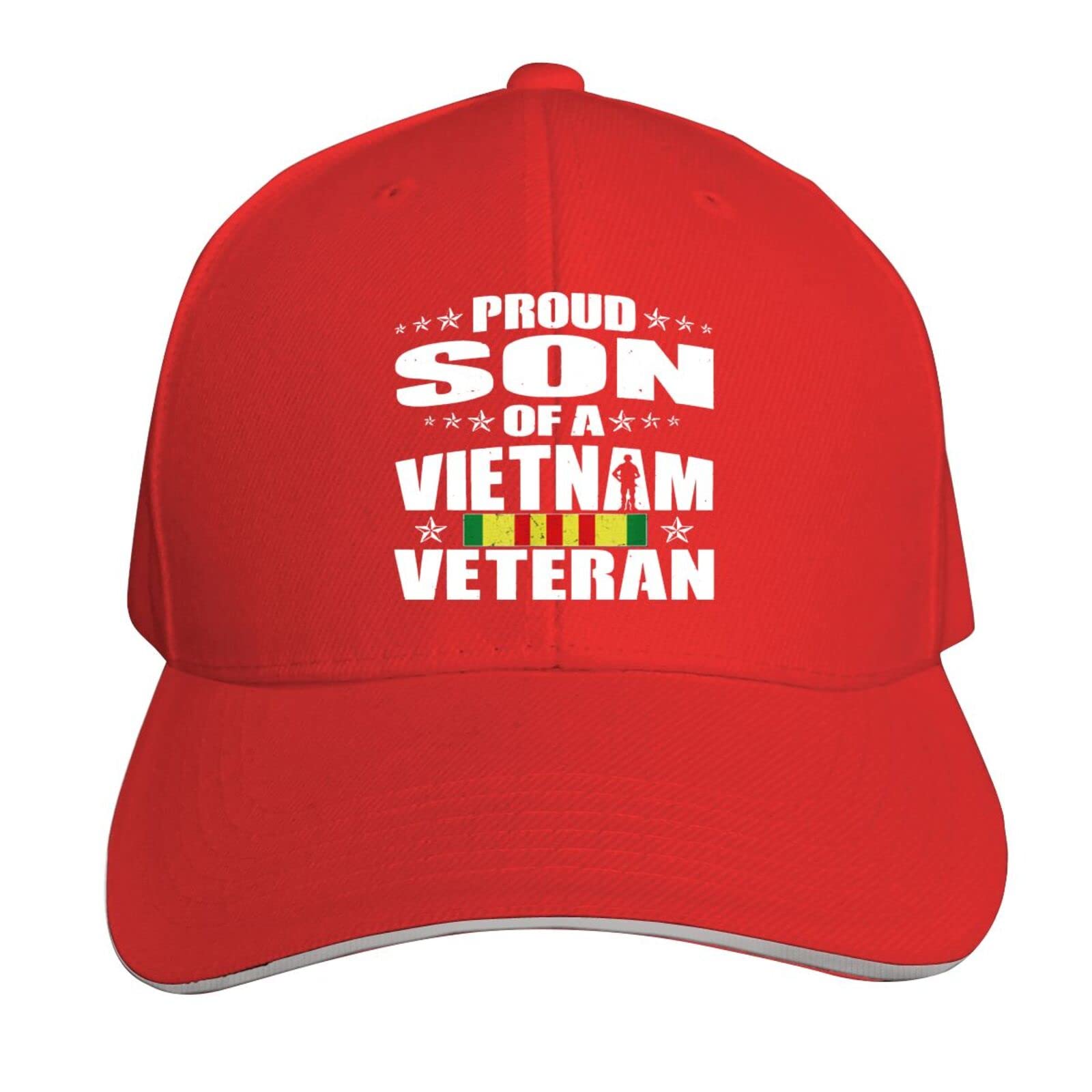 Proud Son of a Vietnam Veteran Baseball Cap - Adjustable Dad Hat for Men & Women - Casual Plain Fit Cap for Outdoor, Sports & Everyday Wear