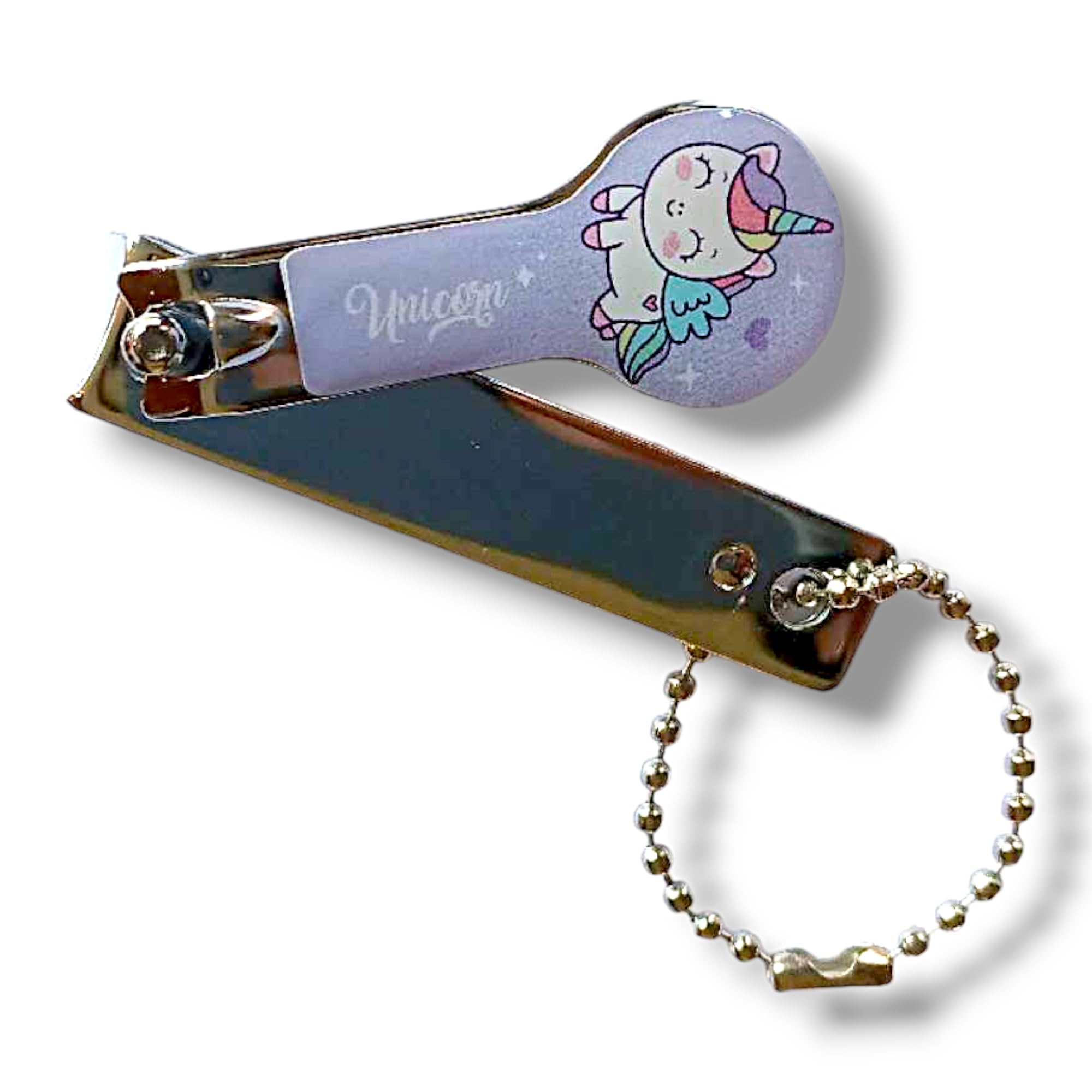 Vitalogy Unicorn Nail Clipper for Girls - Cute Kids & Toddlers Nail Cutter Set for Fingernails & Toenails - Perfect Gift for Birthday, Travel & Home Care (Pink, 1-Pack)