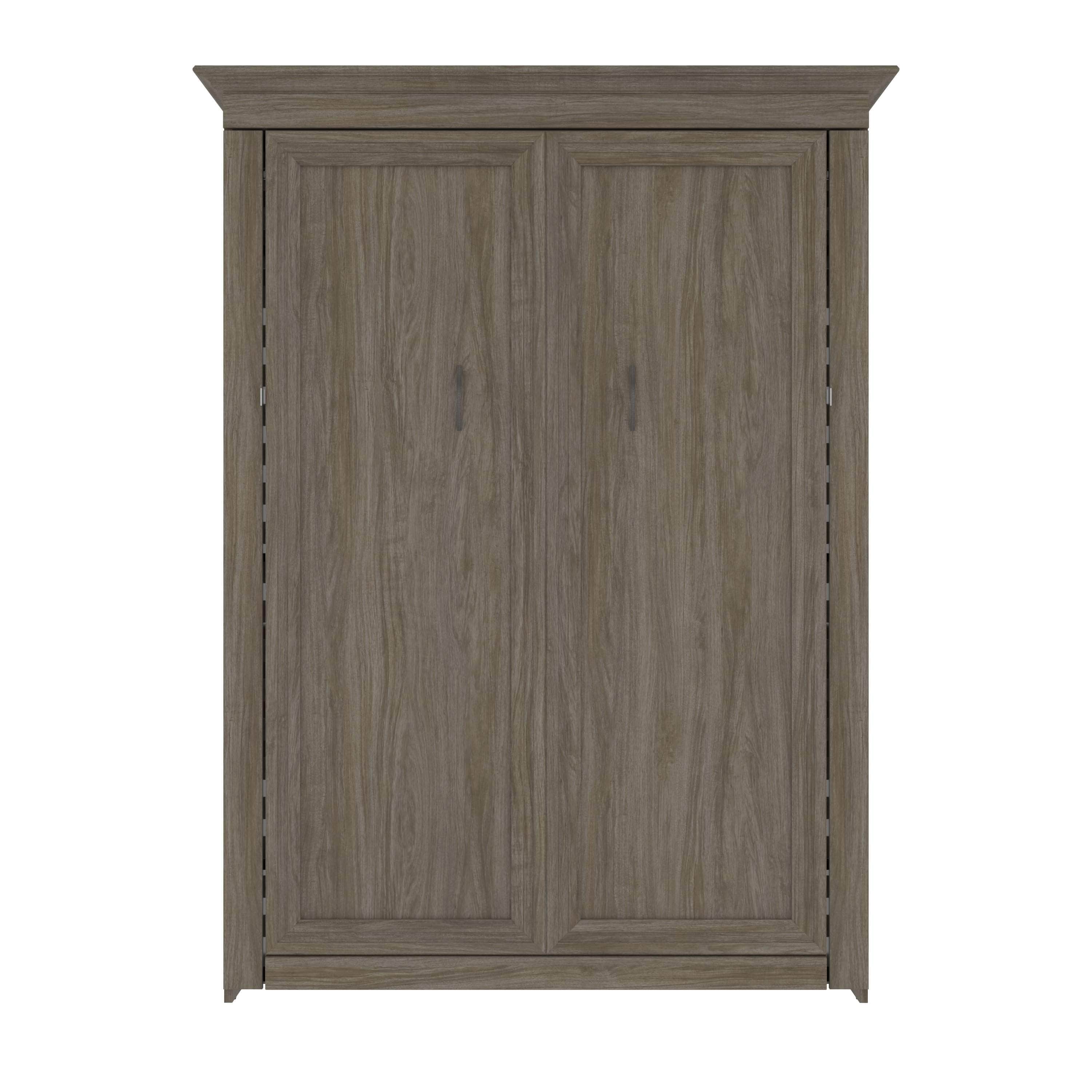 Versatile 59W Full Murphy Wall Bed in Walnut Grey - Space Saving Wall Bed for Small Apartments, Guest Rooms & Home Offices | Easy Fold Down Design