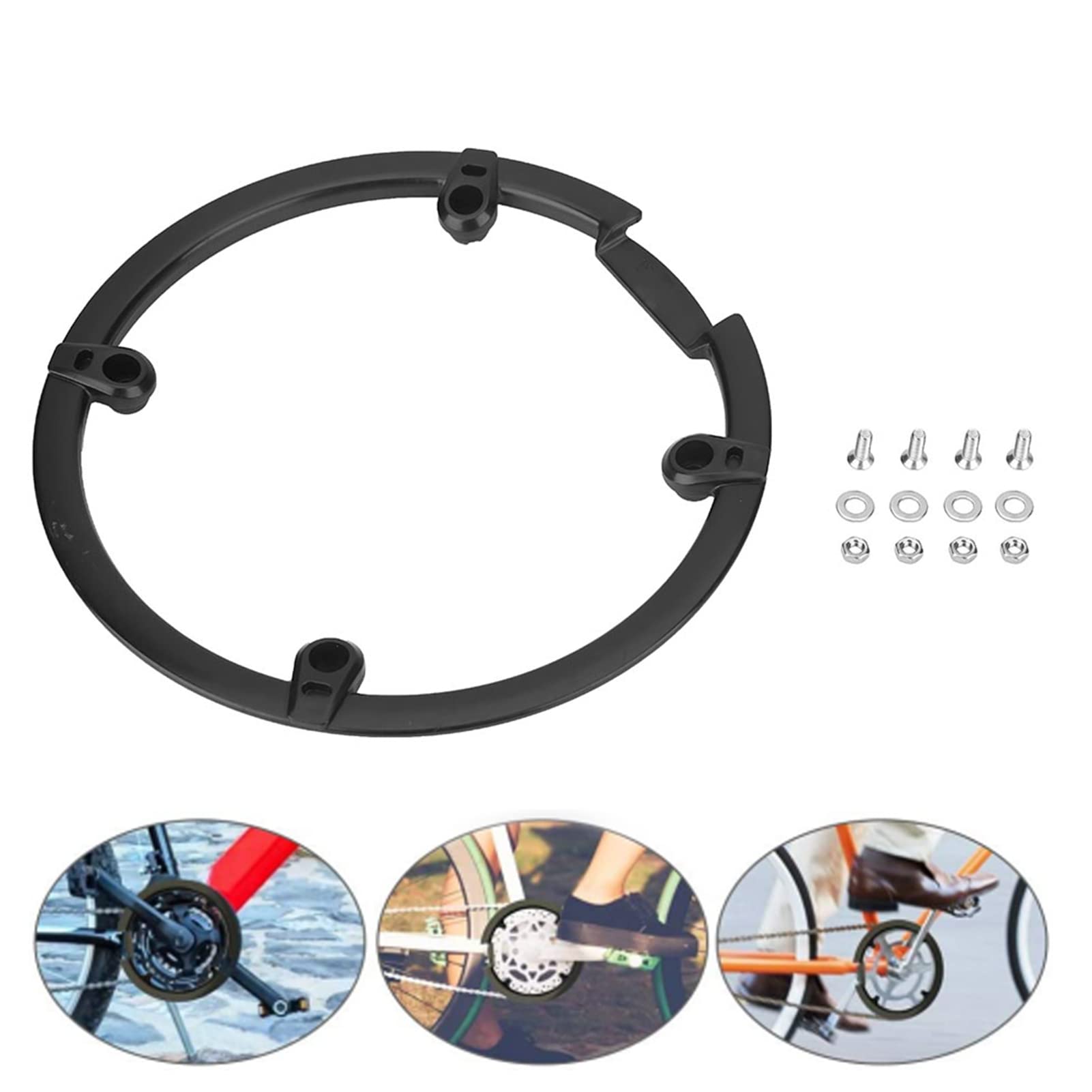 Mountain Bike Chain Guard Protector - 44T Crank Ring Cover for Bicycle Crankset Support & Protection | Durable Cycling Accessories for MTB, Road & Commuter Bikes