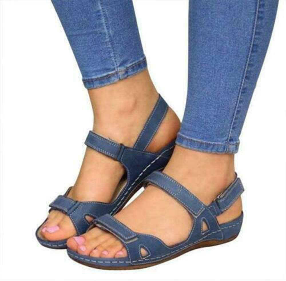 DATOO Premium Orthopedic Hook and Loop Velcro Sandals - Comfortable Arch Support Slippers for Men & Women - Ideal for Plantar Fasciitis, Heel Pain Relief, and Post-Surgery Recovery