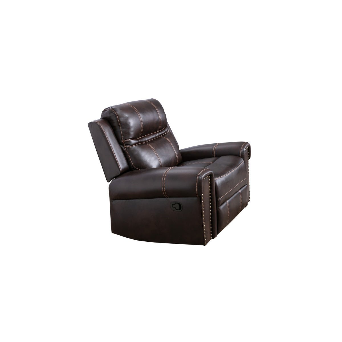 Emerson Brown Leather Rocker Recliner Chair - Comfortable Power Lift Reclining Sofa for Living Room, Home Theater & Nursing - Ergonomic Design with Cup Holders & USB Charging Ports
