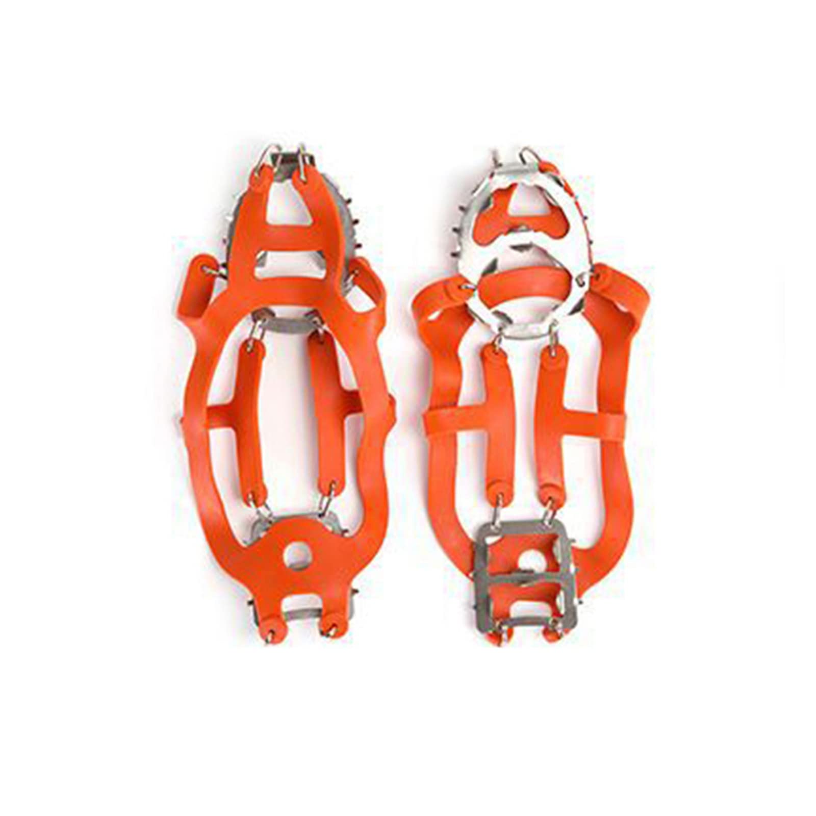 18 Teeth Steel Ice Gripper Spikes for Shoes - Anti Slip Crampons for Hiking, Climbing & Snow Walking - Durable Boot Cleats for Winter Safety & Traction