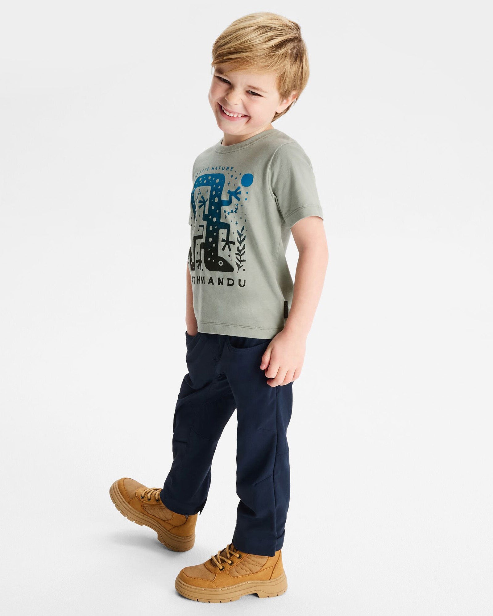 Organic Cotton Kids' Geo Skink T-Shirt | Eco-Friendly & Soft | Perfect for Playtime & School