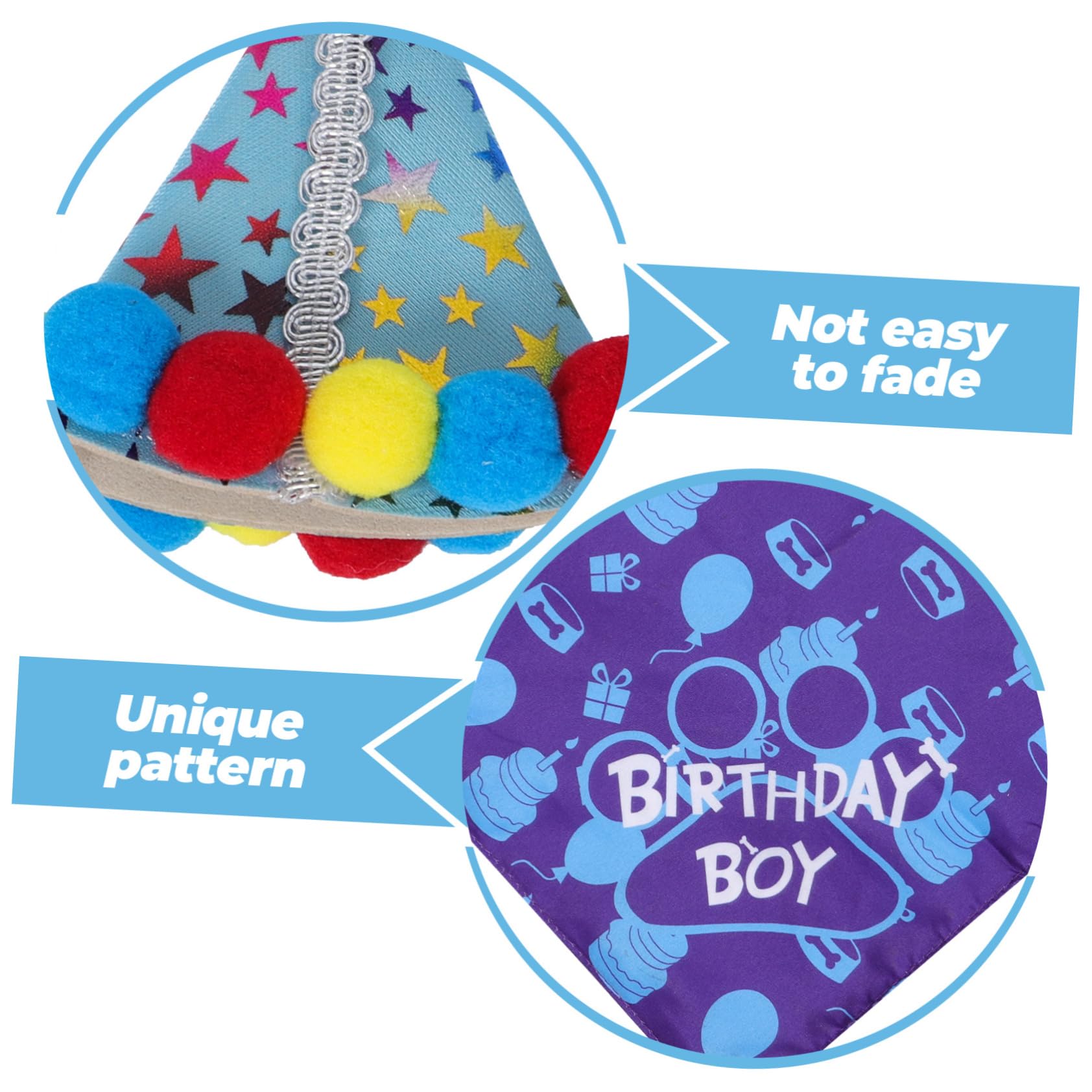 1 Set Pet Birthday Party Decorations - Dog Birthday Dress Up Kit with Bunting Banner, Bow Tie, Balloons & Cat Bib - Perfect for Dog & Cat Birthday Celebrations, Paw-Themed Parties & Pet Costume Events