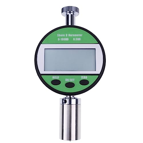 HOJILA Digital Shore Durometer - Shore D Hardness Tester with Large LCD Display for Fiber Plastics, Hard Rubber & Polymers | Perfect for Quality Control in Manufacturing & Material Testing Labs